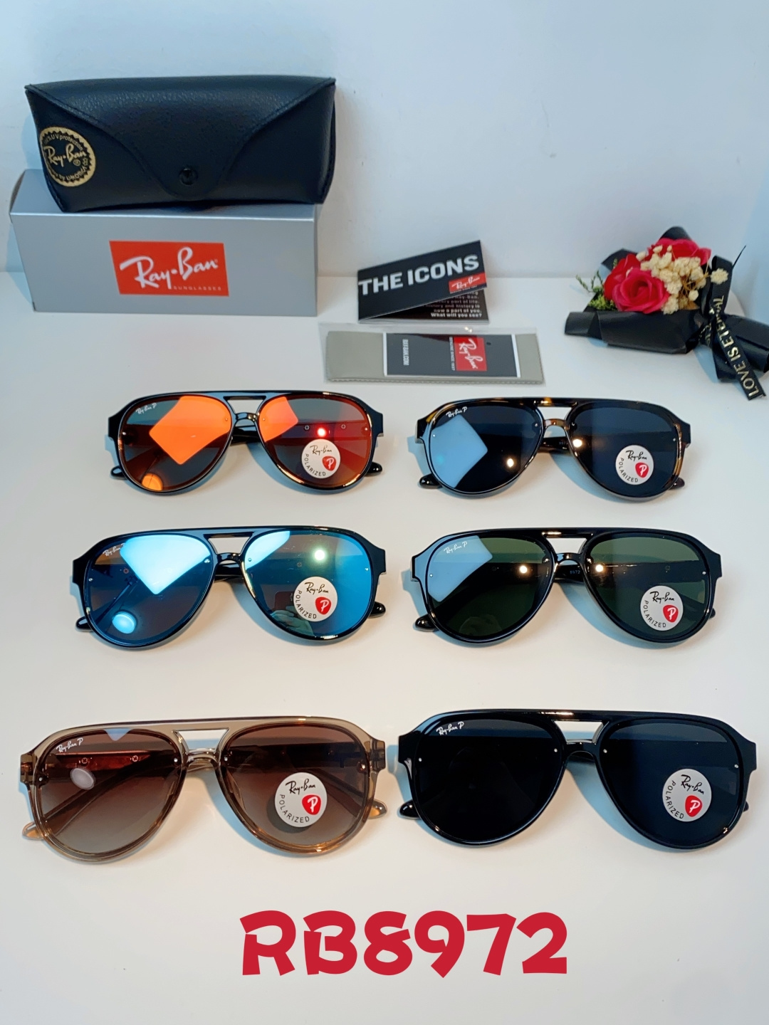 RayBan雷朋 2026新款蛤蟆框新款女防紫外线墨镜欧美复古运动风男太阳镜舒适通用外贸美式眼镜 RB8