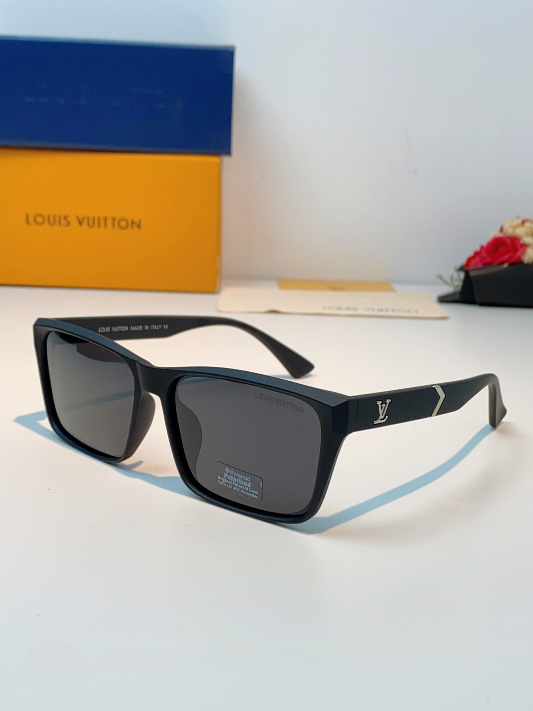 Louis Vuitton路易威登 2026Lv新款玻璃太阳镜男士司机方形眼镜开车钓鱼抗强光玻璃眼镜墨镜