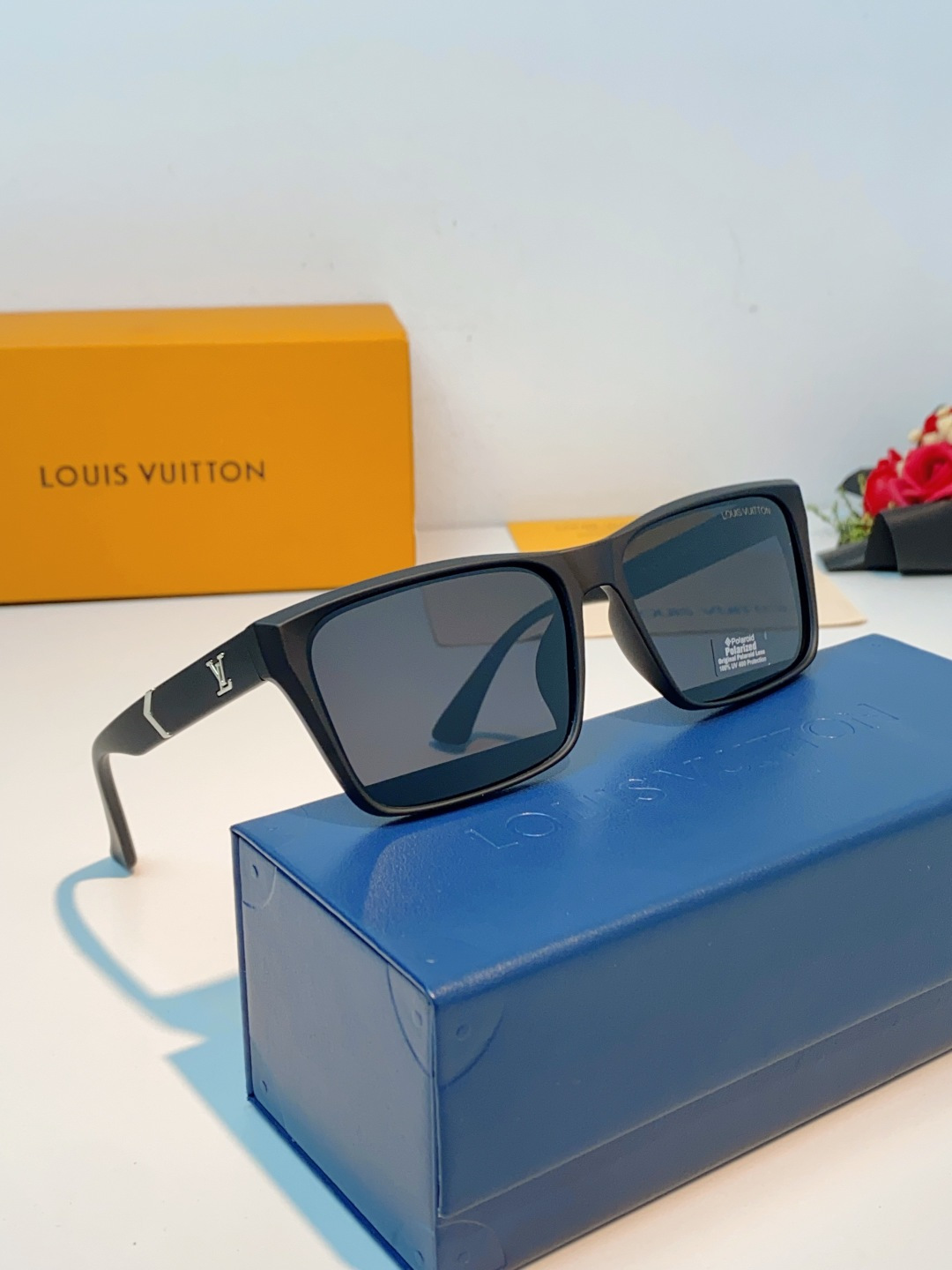 Louis Vuitton路易威登 2026Lv新款玻璃太阳镜男士司机方形眼镜开车钓鱼抗强光玻璃眼镜墨镜