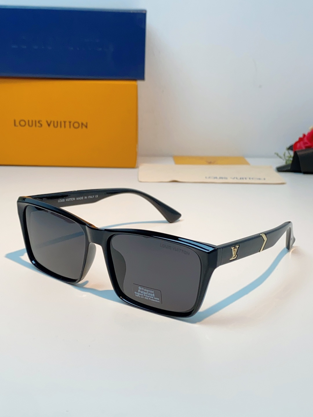 Louis Vuitton路易威登 2026Lv新款玻璃太阳镜男士司机方形眼镜开车钓鱼抗强光玻璃眼镜墨镜