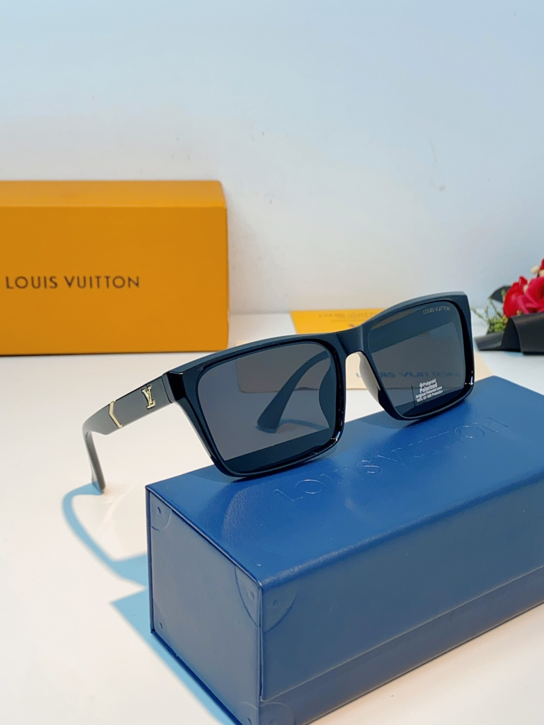 Louis Vuitton路易威登 2026Lv新款玻璃太阳镜男士司机方形眼镜开车钓鱼抗强光玻璃眼镜墨镜