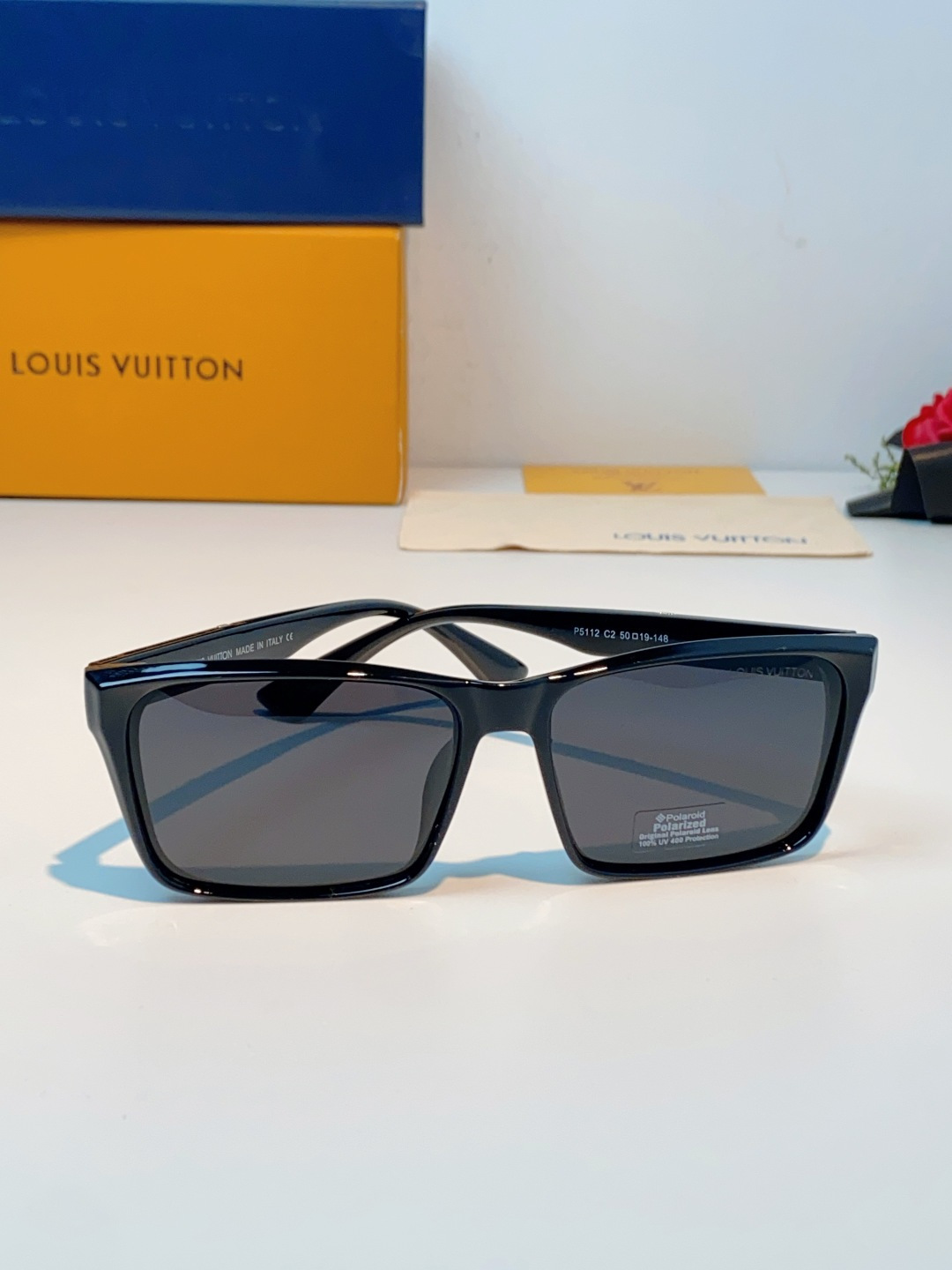 Louis Vuitton路易威登 2026Lv新款玻璃太阳镜男士司机方形眼镜开车钓鱼抗强光玻璃眼镜墨镜