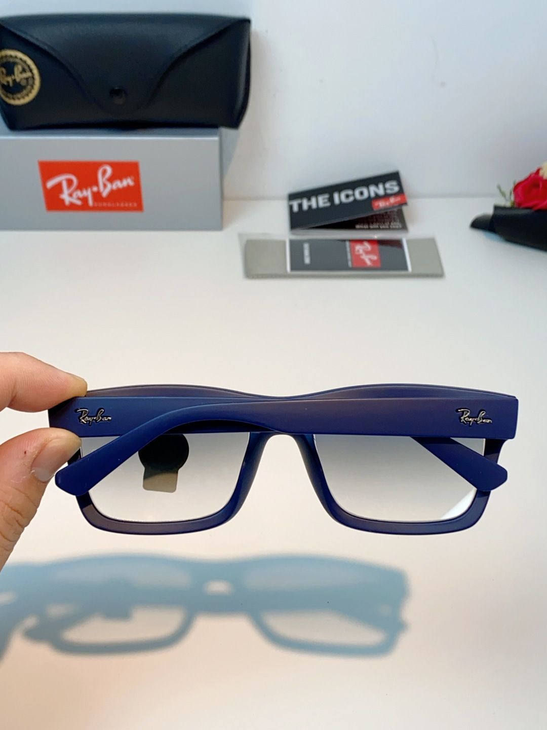 RayBan雷朋 高品质钢化玻璃太阳眼镜男士驾驶司机高清墨镜钓鱼防紫外线防强光眼镜 RB4396 Siz