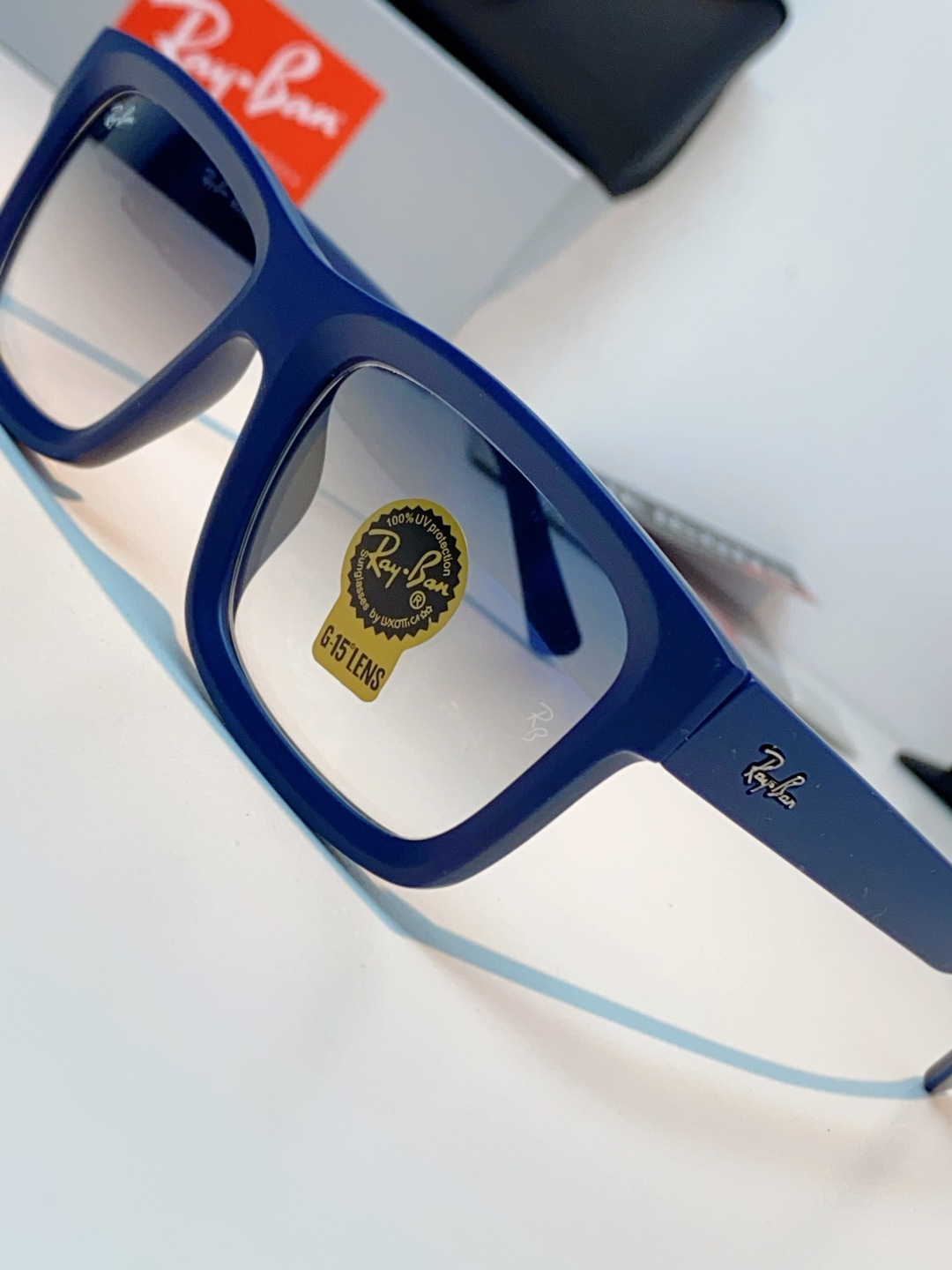 RayBan雷朋 高品质钢化玻璃太阳眼镜男士驾驶司机高清墨镜钓鱼防紫外线防强光眼镜 RB4396 Siz