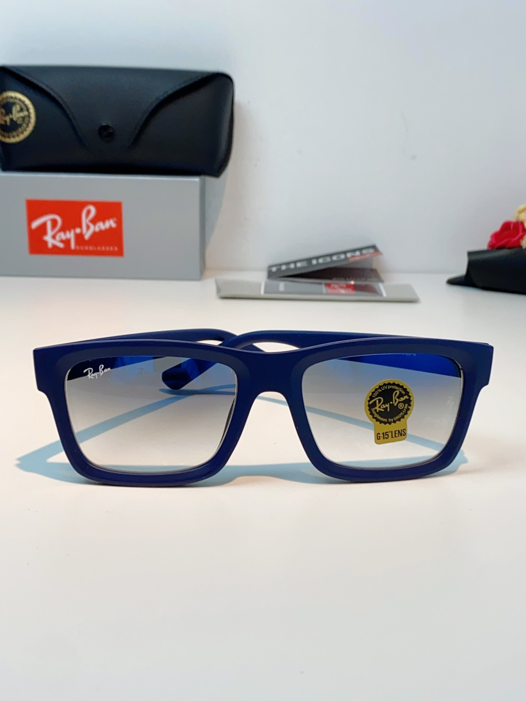 RayBan雷朋 高品质钢化玻璃太阳眼镜男士驾驶司机高清墨镜钓鱼防紫外线防强光眼镜 RB4396 Siz
