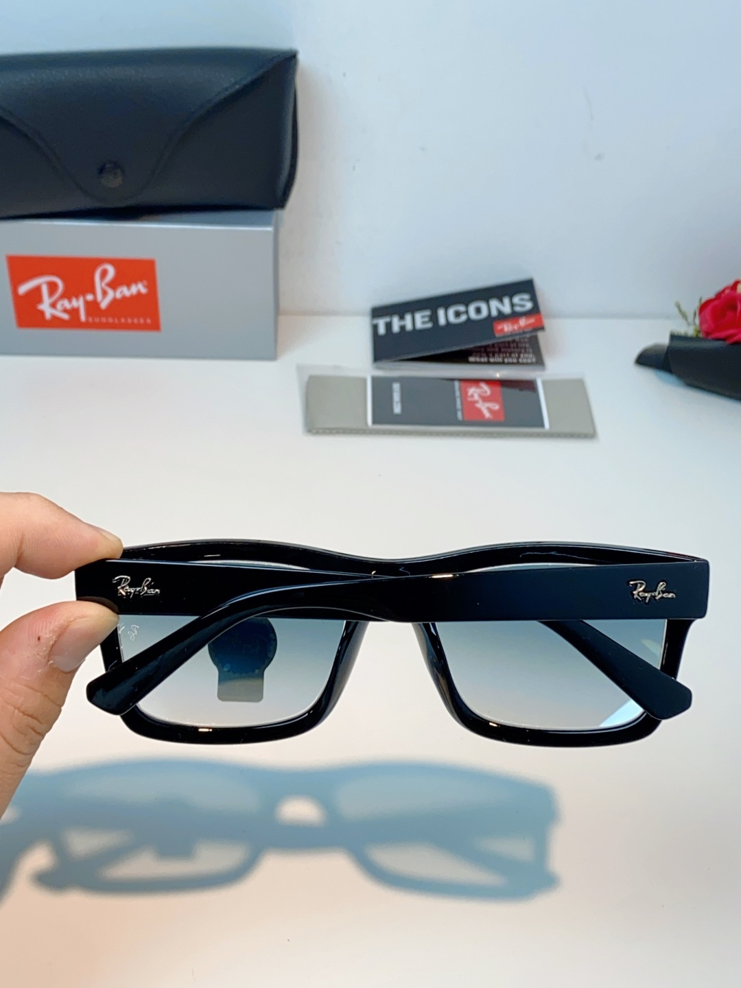 RayBan雷朋 高品质钢化玻璃太阳眼镜男士驾驶司机高清墨镜钓鱼防紫外线防强光眼镜 RB4396 Siz
