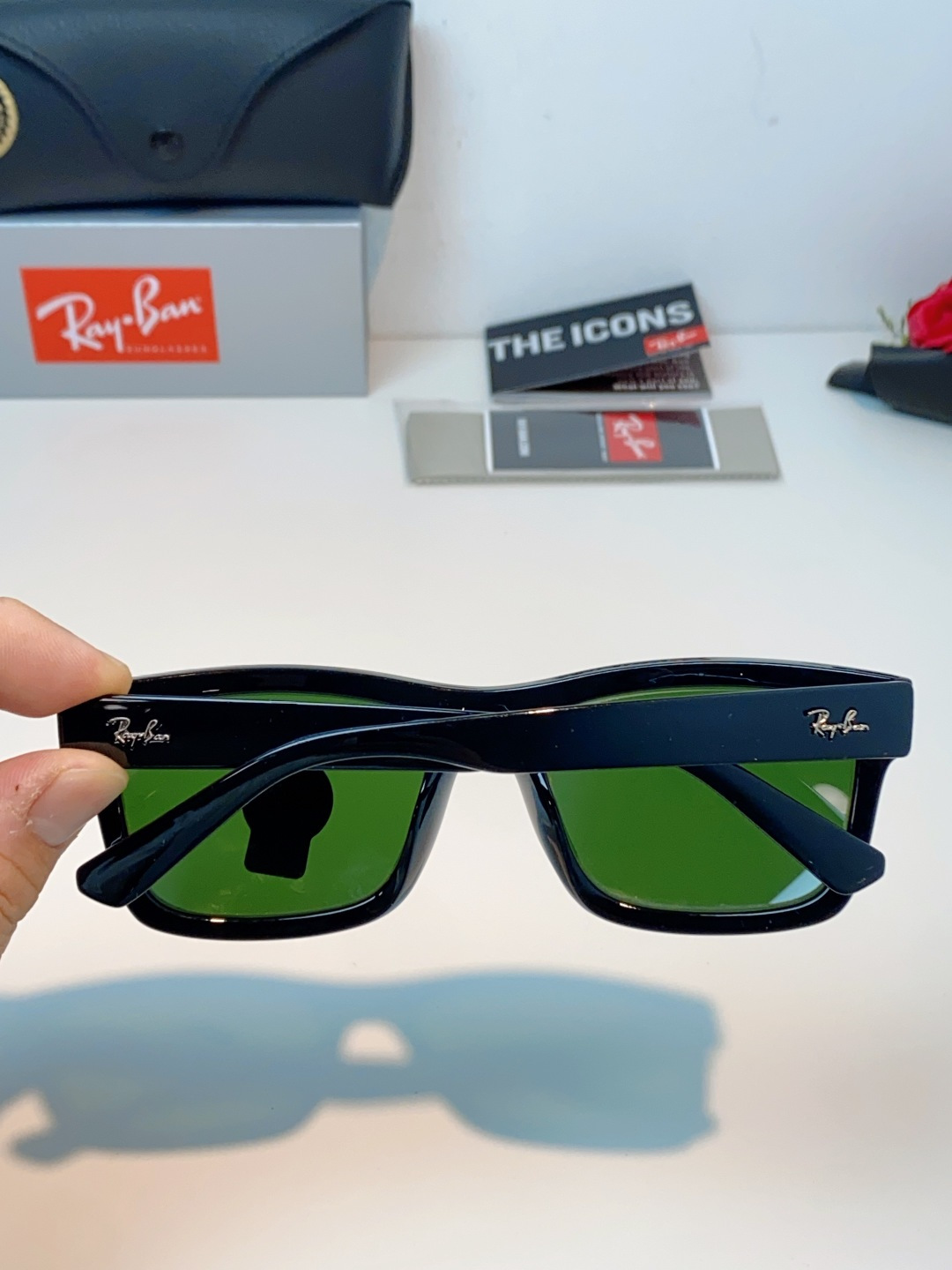 RayBan雷朋 高品质钢化玻璃太阳眼镜男士驾驶司机高清墨镜钓鱼防紫外线防强光眼镜 RB4396 Siz