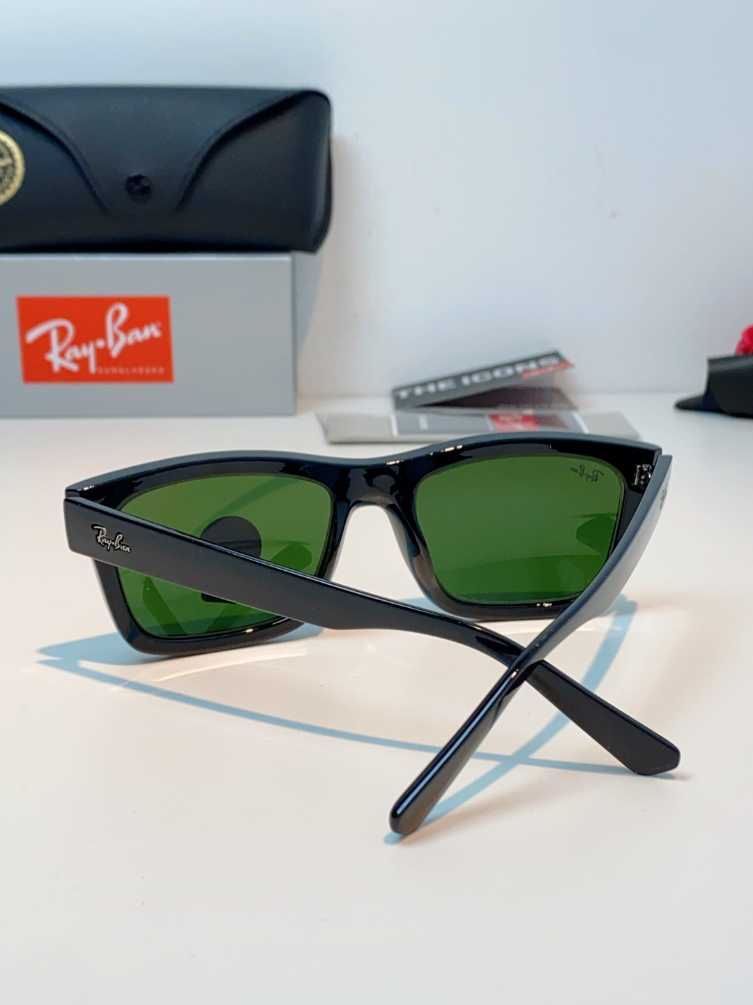 RayBan雷朋 高品质钢化玻璃太阳眼镜男士驾驶司机高清墨镜钓鱼防紫外线防强光眼镜 RB4396 Siz