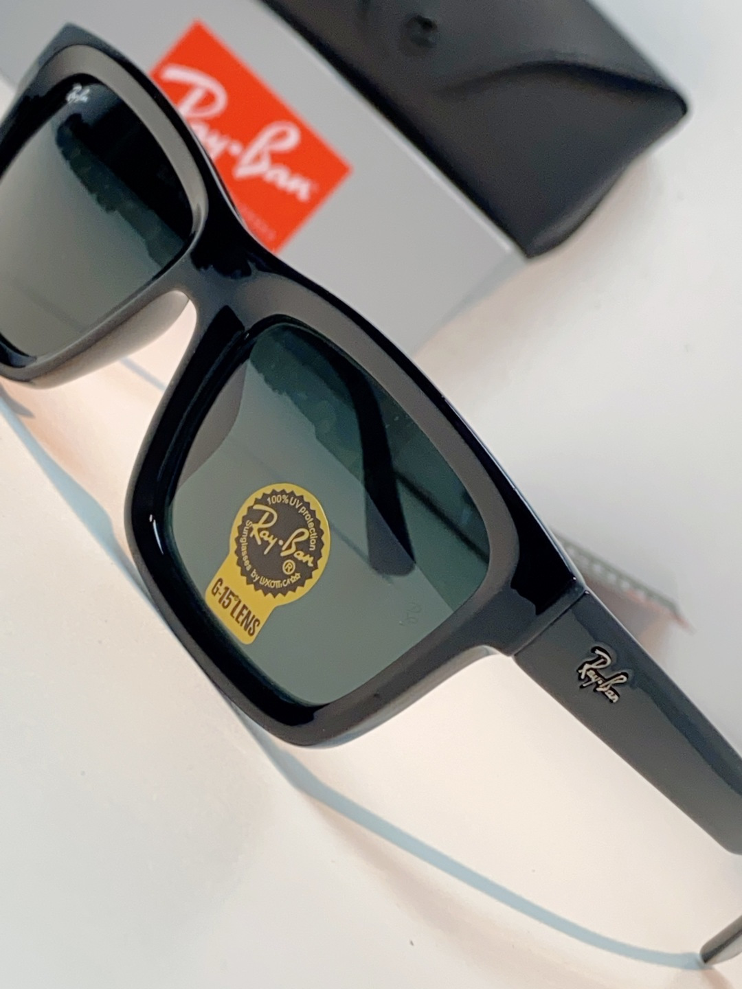RayBan雷朋 高品质钢化玻璃太阳眼镜男士驾驶司机高清墨镜钓鱼防紫外线防强光眼镜 RB4396 Siz