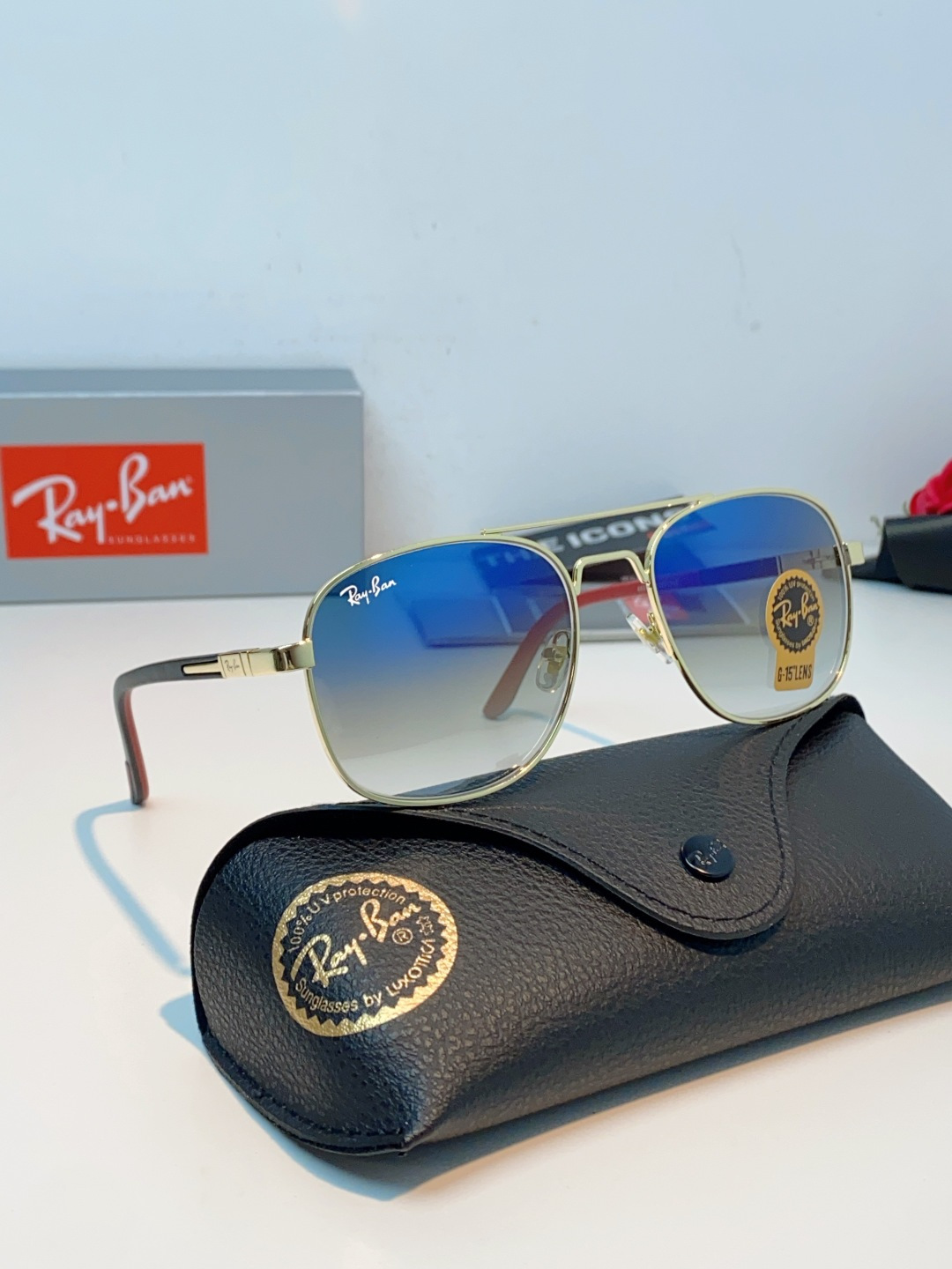RayBan雷朋 2026新款 强化玻璃太阳镜男款男士开车专用偏光镜户外遮阳墨镜大脸男女通用 RB485
