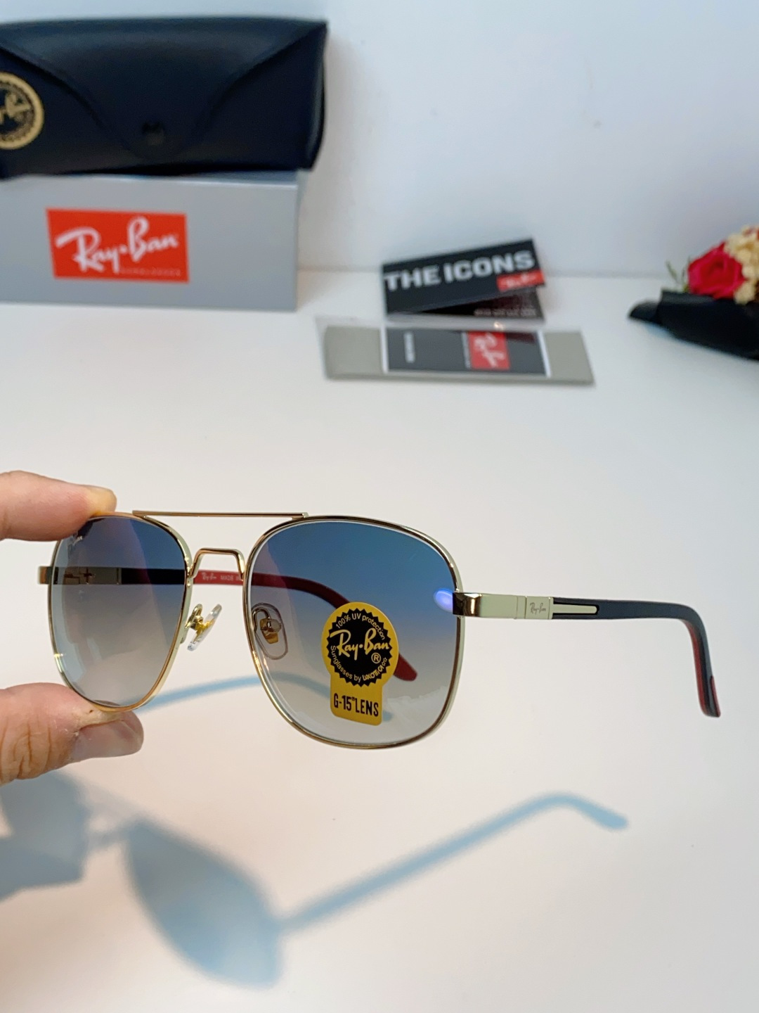RayBan雷朋 2026新款 强化玻璃太阳镜男款男士开车专用偏光镜户外遮阳墨镜大脸男女通用 RB485