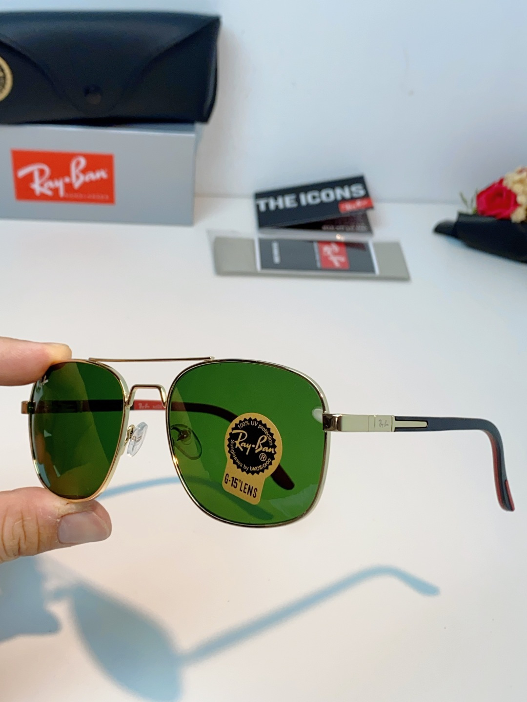 RayBan雷朋 2026新款 强化玻璃太阳镜男款男士开车专用偏光镜户外遮阳墨镜大脸男女通用 RB485