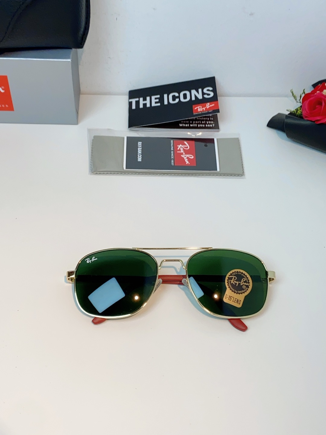 RayBan雷朋 2026新款 强化玻璃太阳镜男款男士开车专用偏光镜户外遮阳墨镜大脸男女通用 RB485