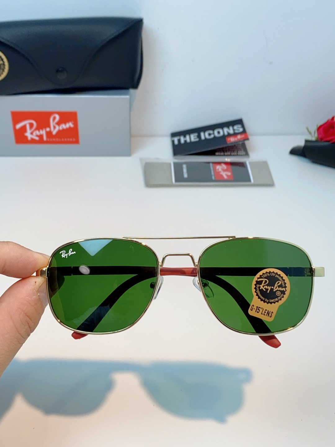 RayBan雷朋 2026新款 强化玻璃太阳镜男款男士开车专用偏光镜户外遮阳墨镜大脸男女通用 RB485