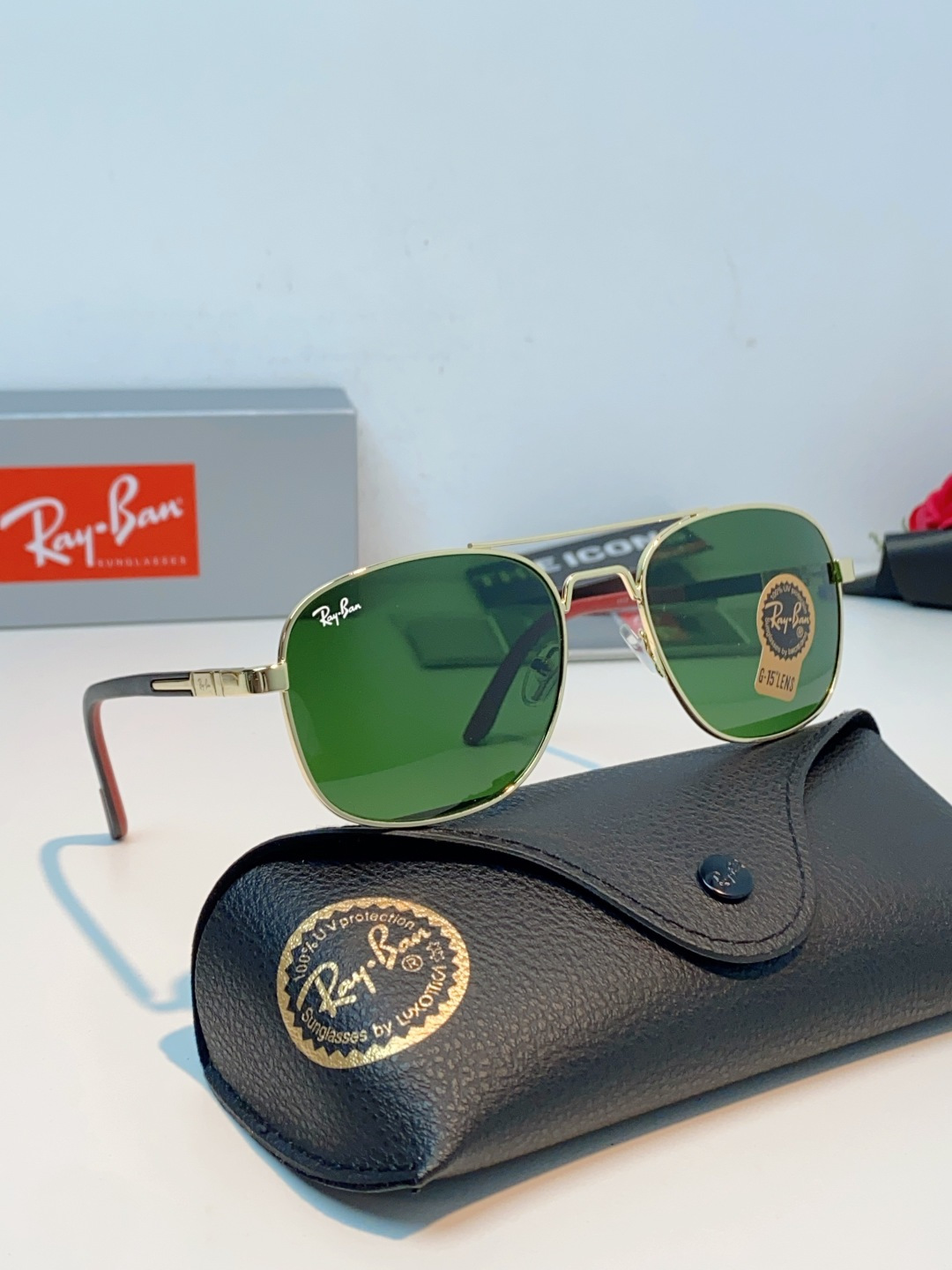 RayBan雷朋 2026新款 强化玻璃太阳镜男款男士开车专用偏光镜户外遮阳墨镜大脸男女通用 RB485