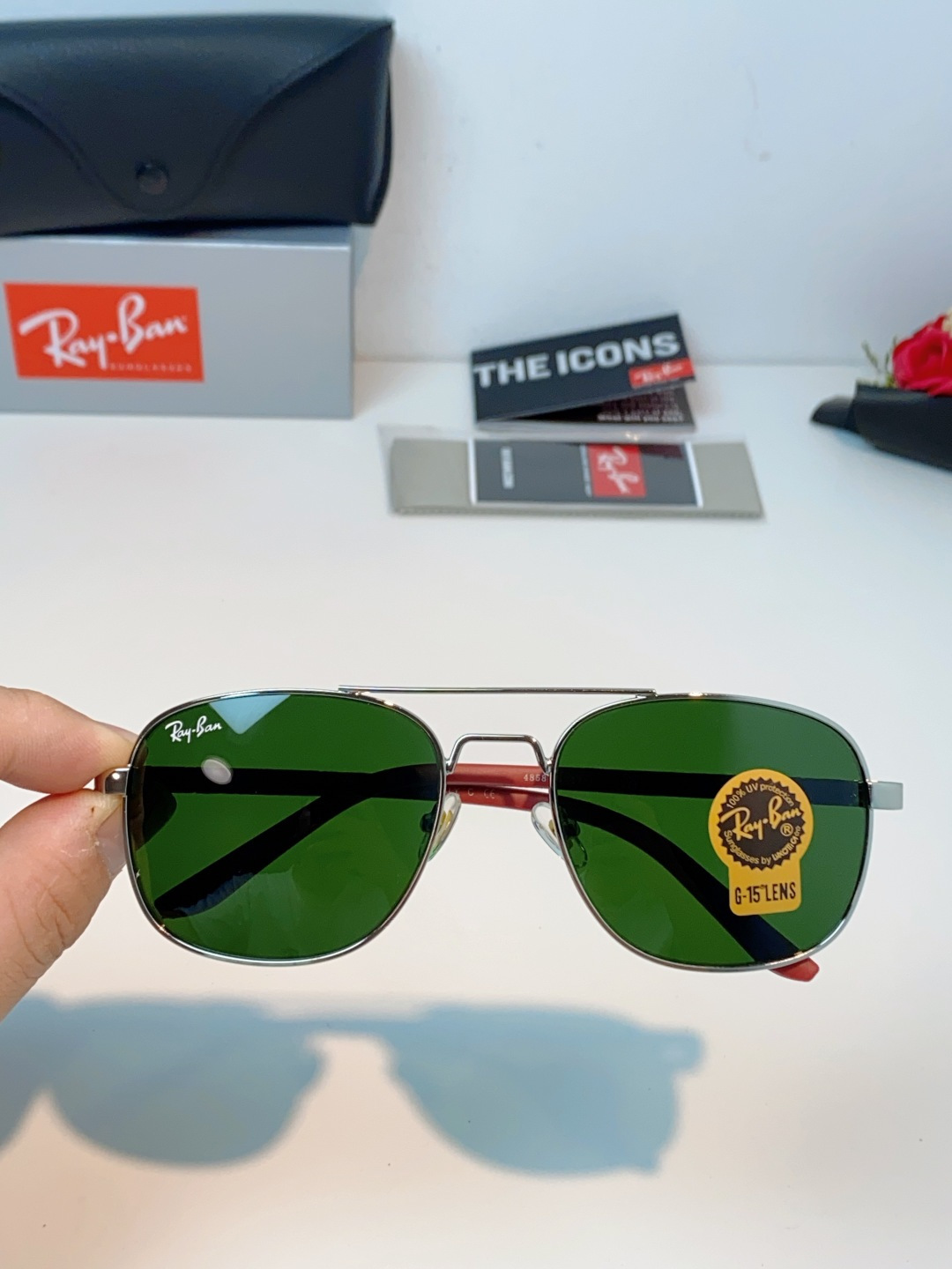 RayBan雷朋 2026新款 强化玻璃太阳镜男款男士开车专用偏光镜户外遮阳墨镜大脸男女通用 RB485