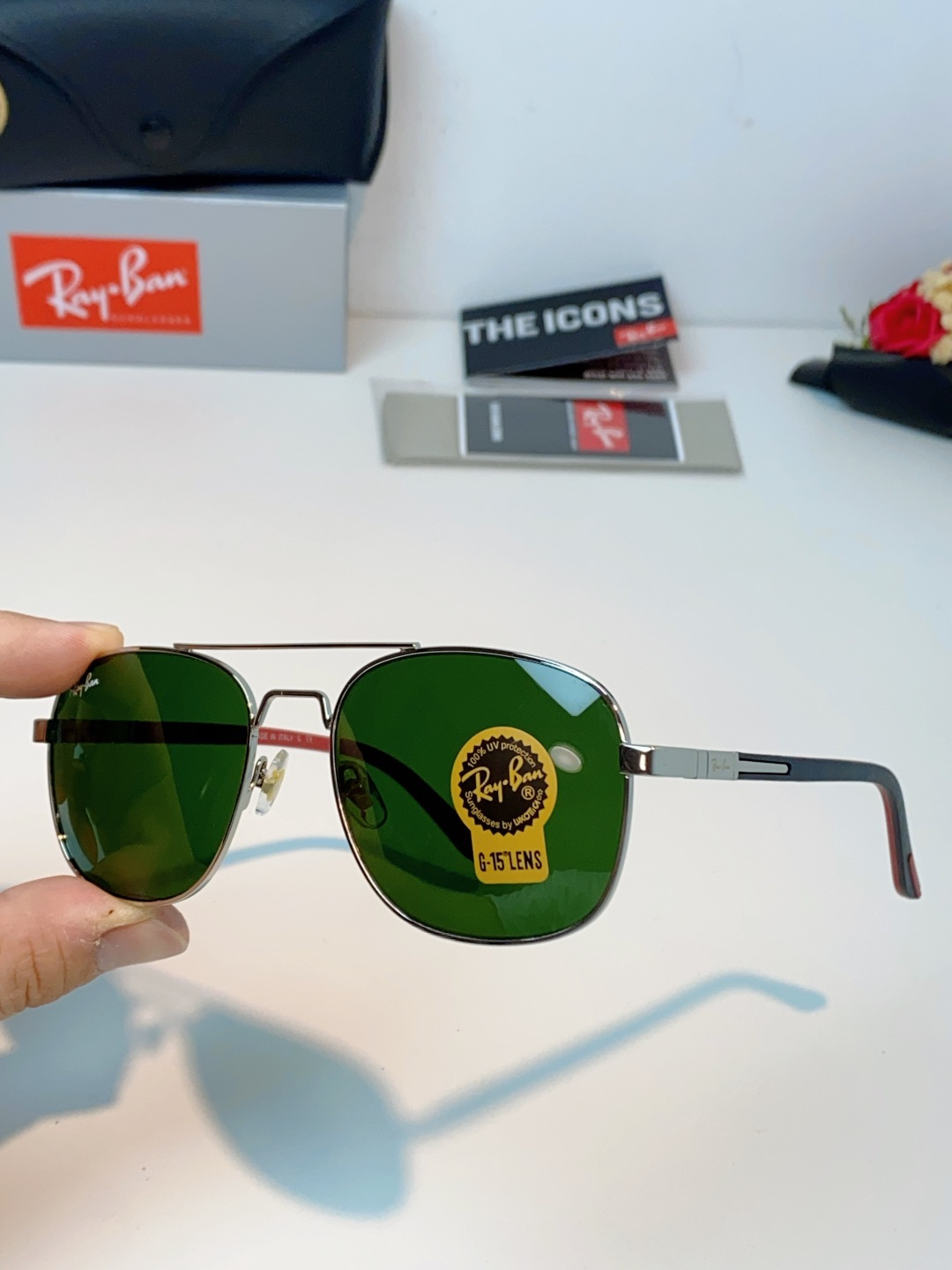 RayBan雷朋 2026新款 强化玻璃太阳镜男款男士开车专用偏光镜户外遮阳墨镜大脸男女通用 RB485