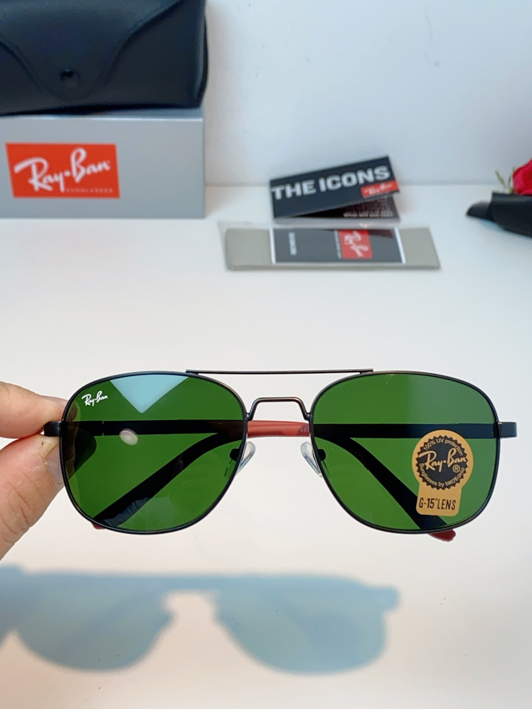 RayBan雷朋 2026新款 强化玻璃太阳镜男款男士开车专用偏光镜户外遮阳墨镜大脸男女通用 RB485