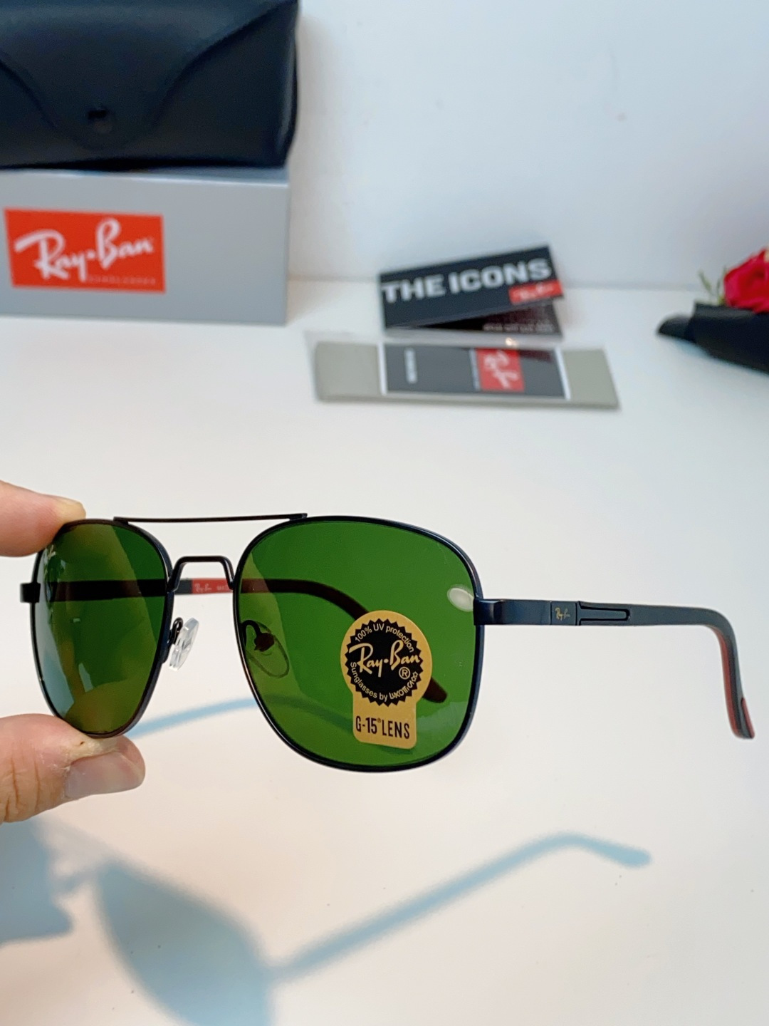RayBan雷朋 2026新款 强化玻璃太阳镜男款男士开车专用偏光镜户外遮阳墨镜大脸男女通用 RB485