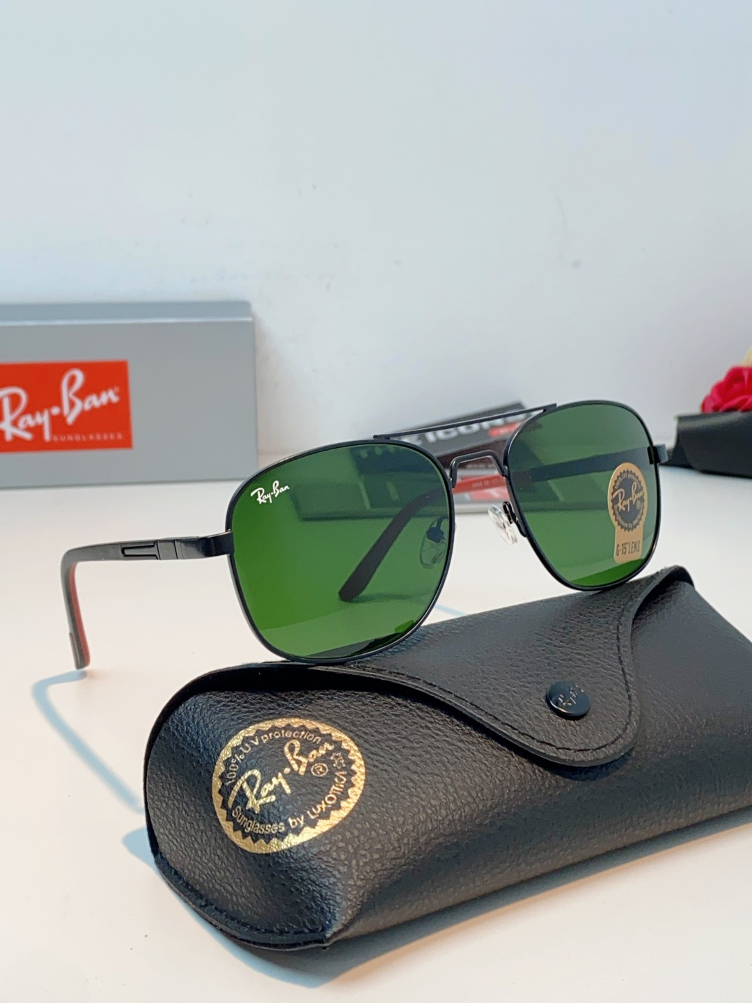 RayBan雷朋 2026新款 强化玻璃太阳镜男款男士开车专用偏光镜户外遮阳墨镜大脸男女通用 RB485