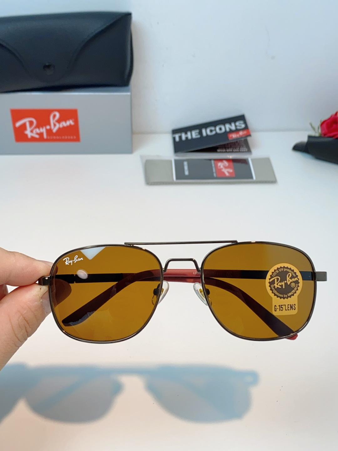 RayBan雷朋 2026新款 强化玻璃太阳镜男款男士开车专用偏光镜户外遮阳墨镜大脸男女通用 RB485
