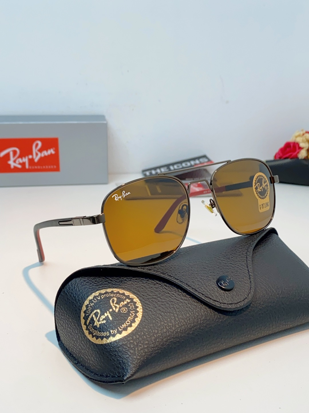 RayBan雷朋 2026新款 强化玻璃太阳镜男款男士开车专用偏光镜户外遮阳墨镜大脸男女通用 RB485