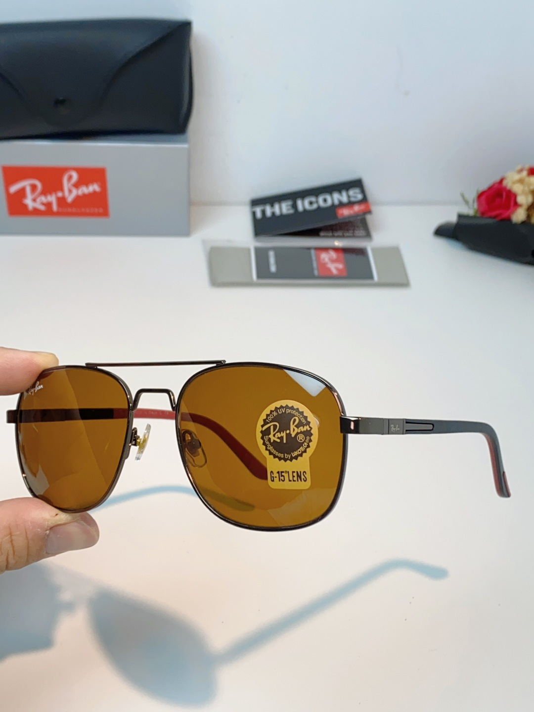 RayBan雷朋 2026新款 强化玻璃太阳镜男款男士开车专用偏光镜户外遮阳墨镜大脸男女通用 RB485