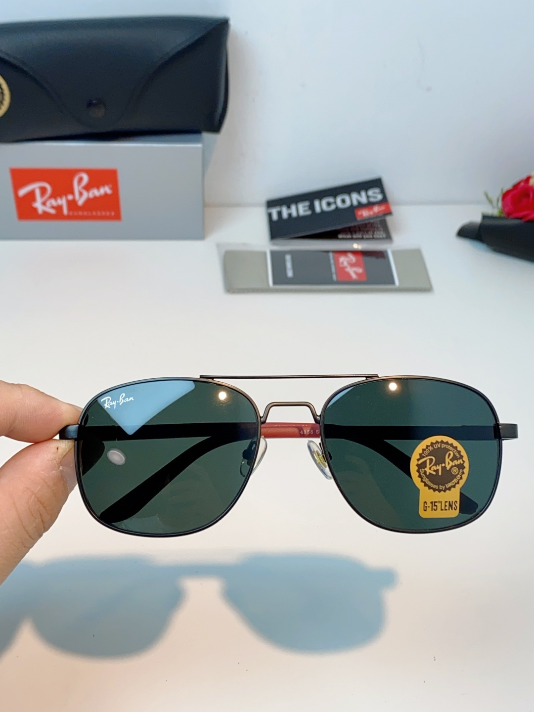 RayBan雷朋 2026新款 强化玻璃太阳镜男款男士开车专用偏光镜户外遮阳墨镜大脸男女通用 RB485