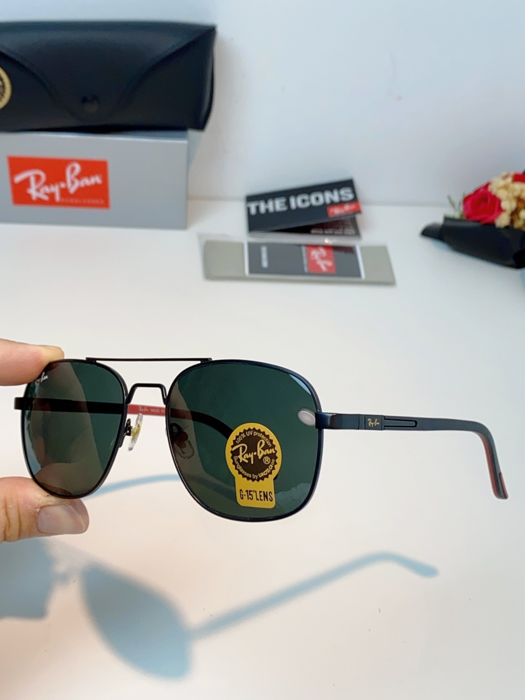 RayBan雷朋 2026新款 强化玻璃太阳镜男款男士开车专用偏光镜户外遮阳墨镜大脸男女通用 RB485