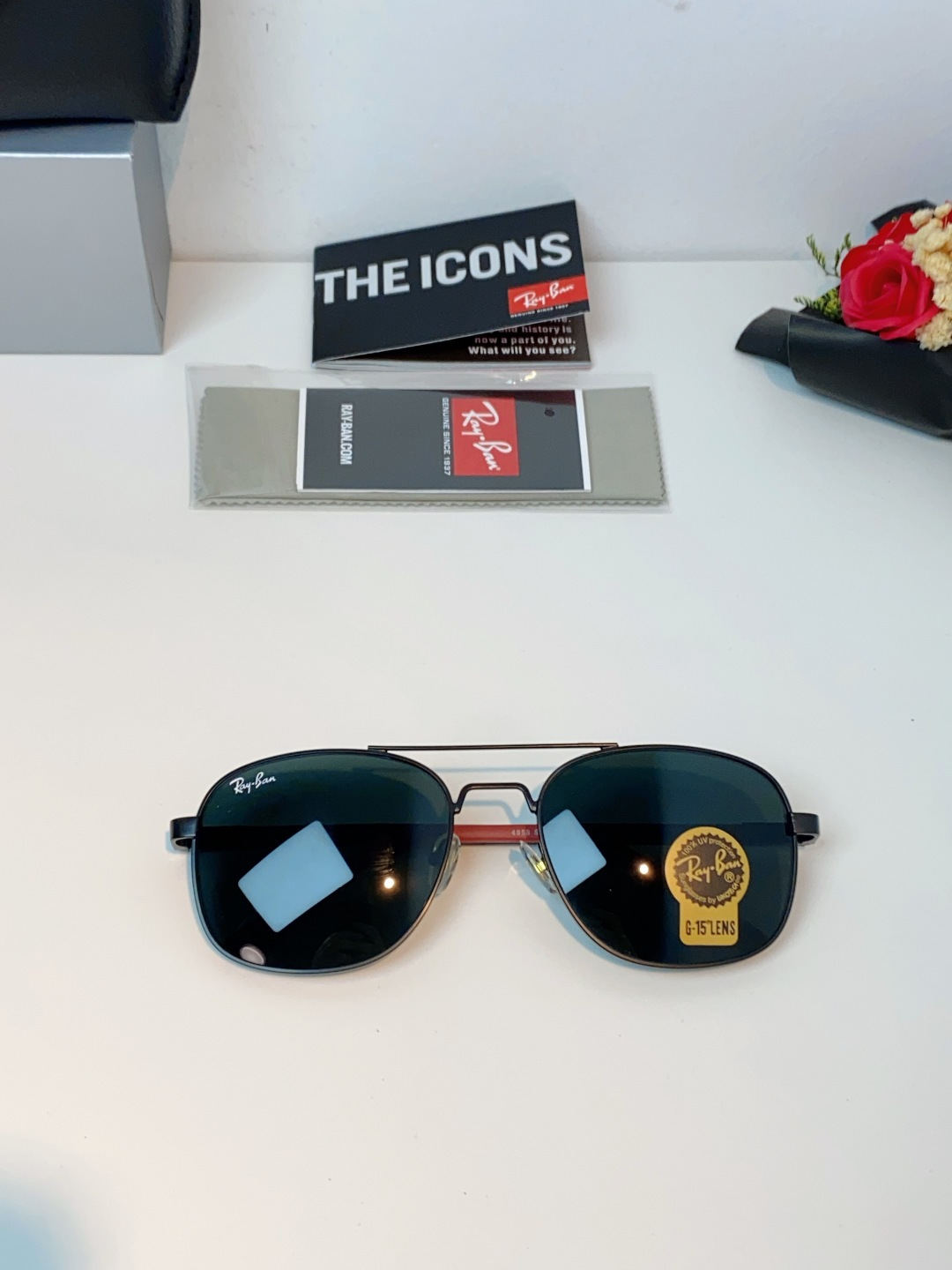RayBan雷朋 2026新款 强化玻璃太阳镜男款男士开车专用偏光镜户外遮阳墨镜大脸男女通用 RB485
