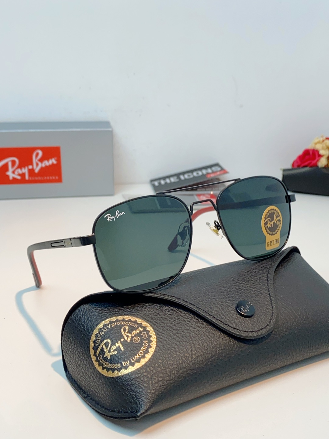 RayBan雷朋 2026新款 强化玻璃太阳镜男款男士开车专用偏光镜户外遮阳墨镜大脸男女通用 RB485