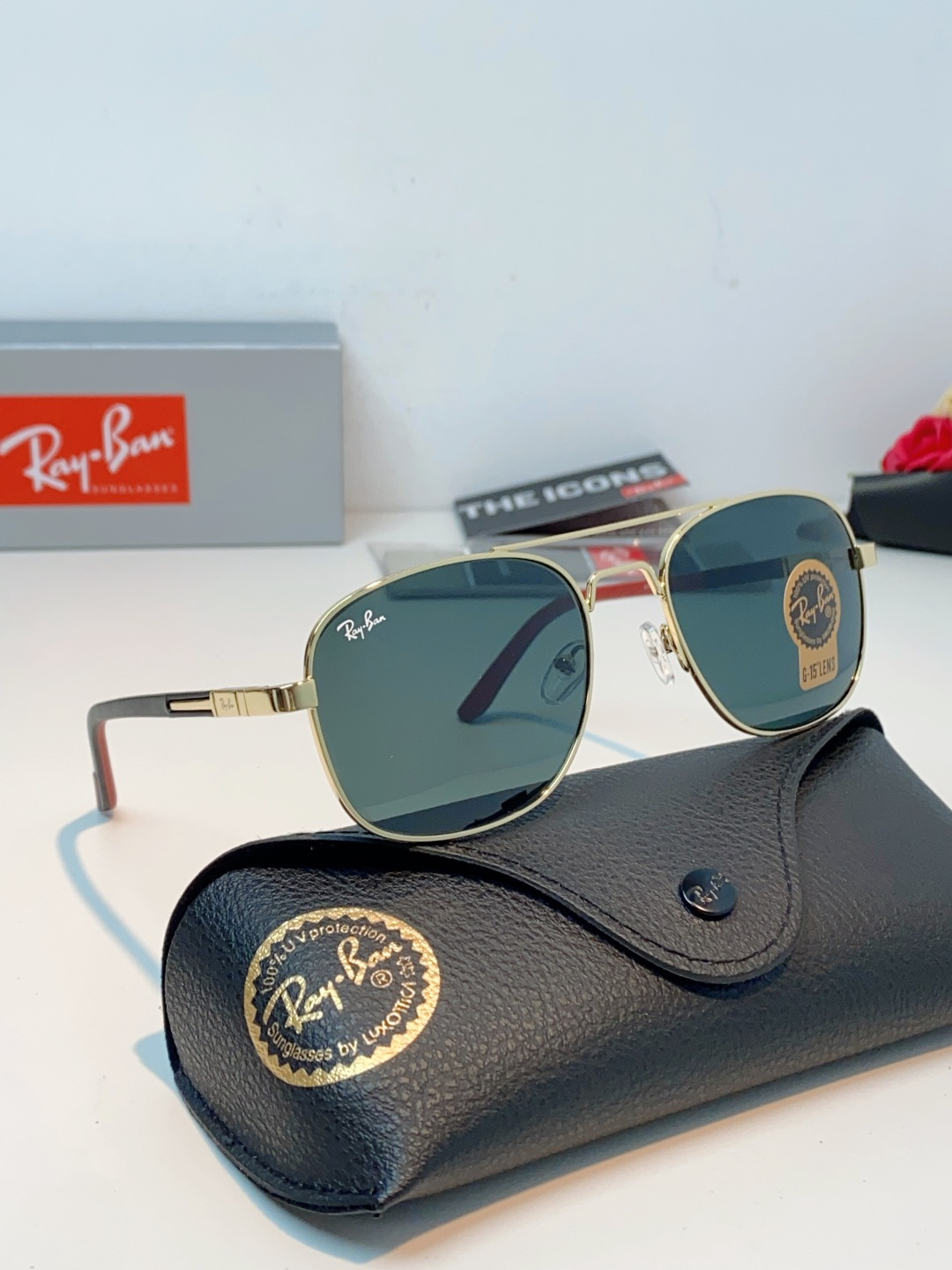 RayBan雷朋 2026新款 强化玻璃太阳镜男款男士开车专用偏光镜户外遮阳墨镜大脸男女通用 RB485