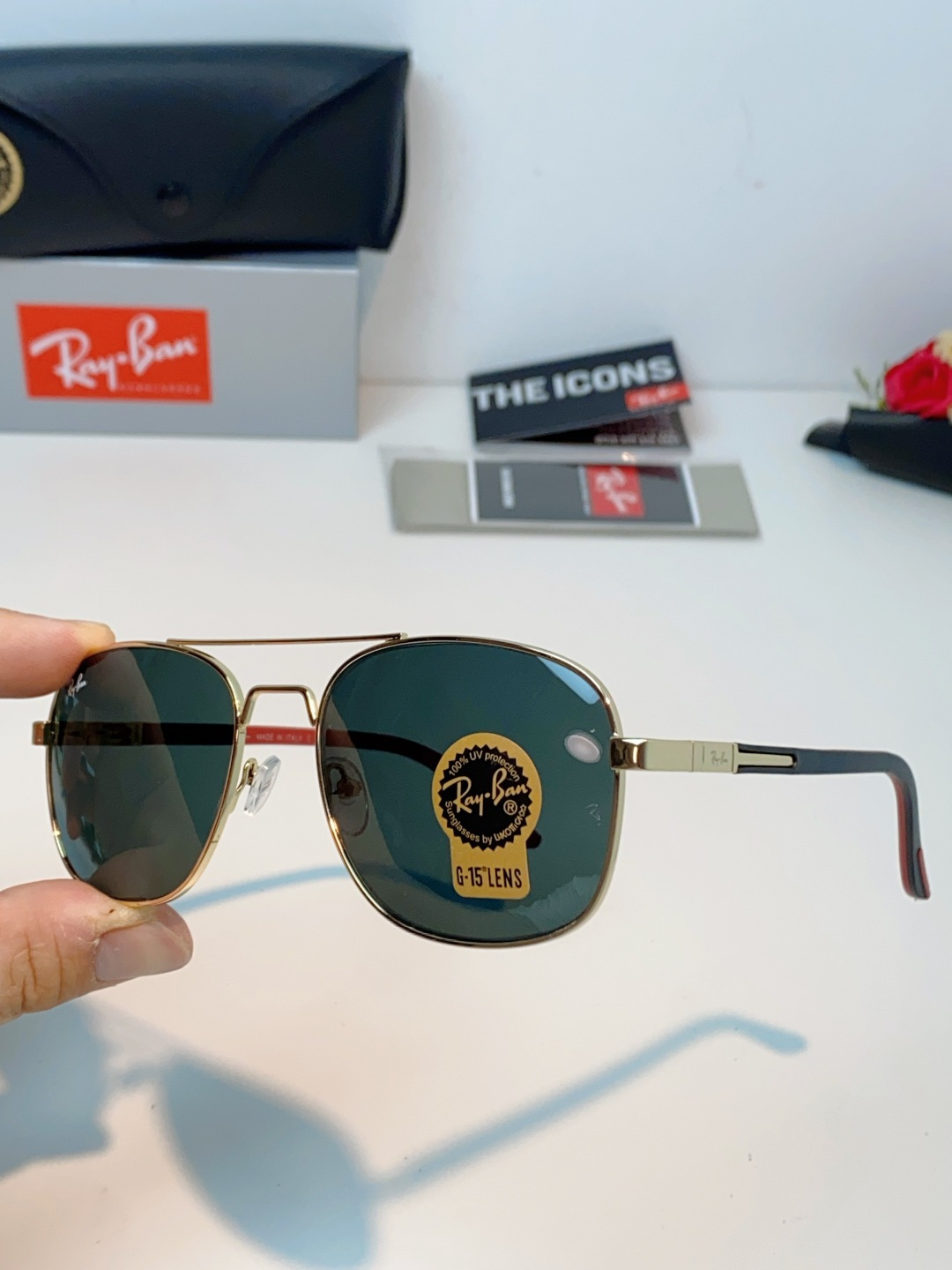 RayBan雷朋 2026新款 强化玻璃太阳镜男款男士开车专用偏光镜户外遮阳墨镜大脸男女通用 RB485