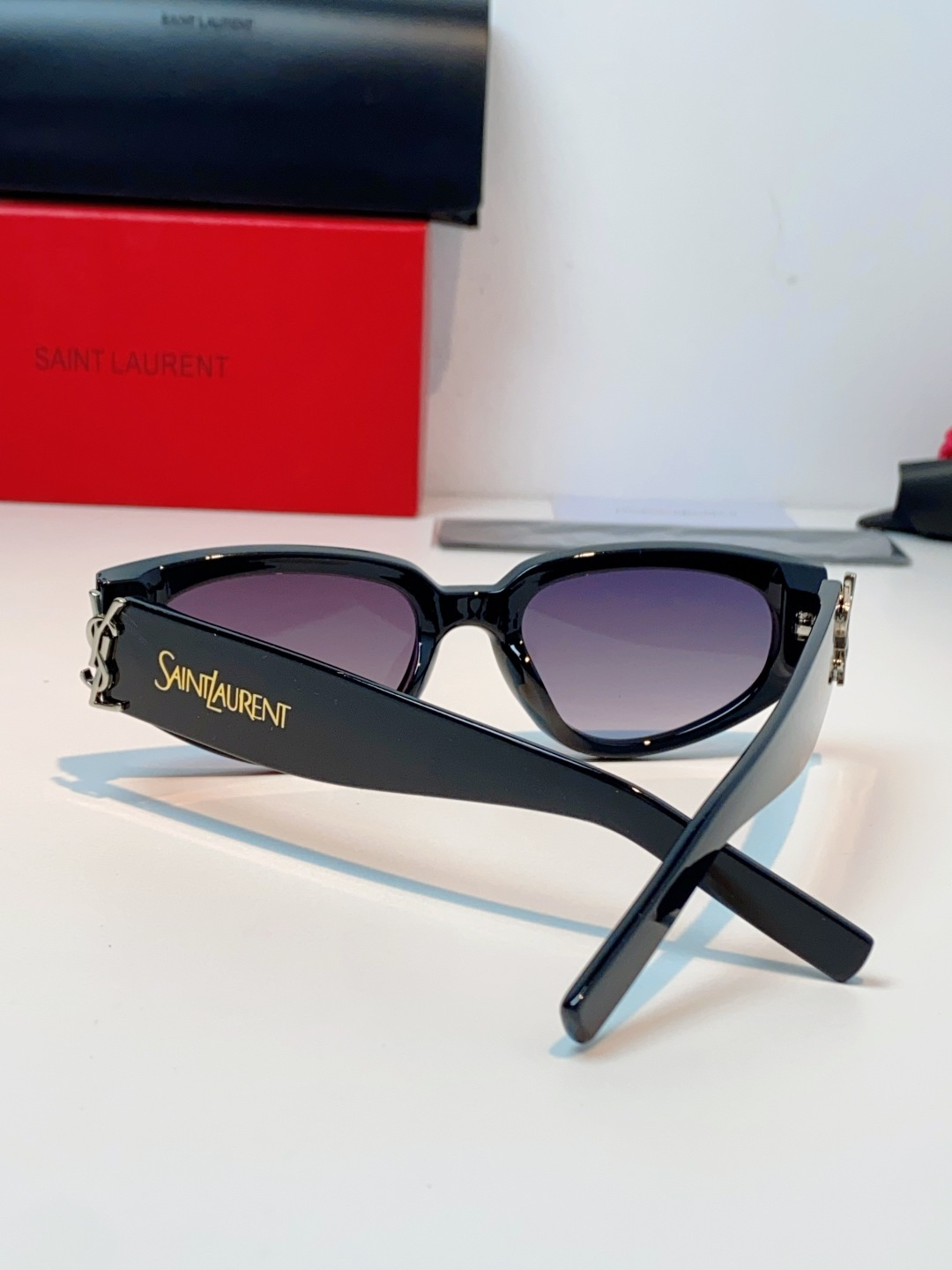 Saint Laurent YSL圣罗兰墨镜女士猫眼太阳眼镜朴彩英Rose同款