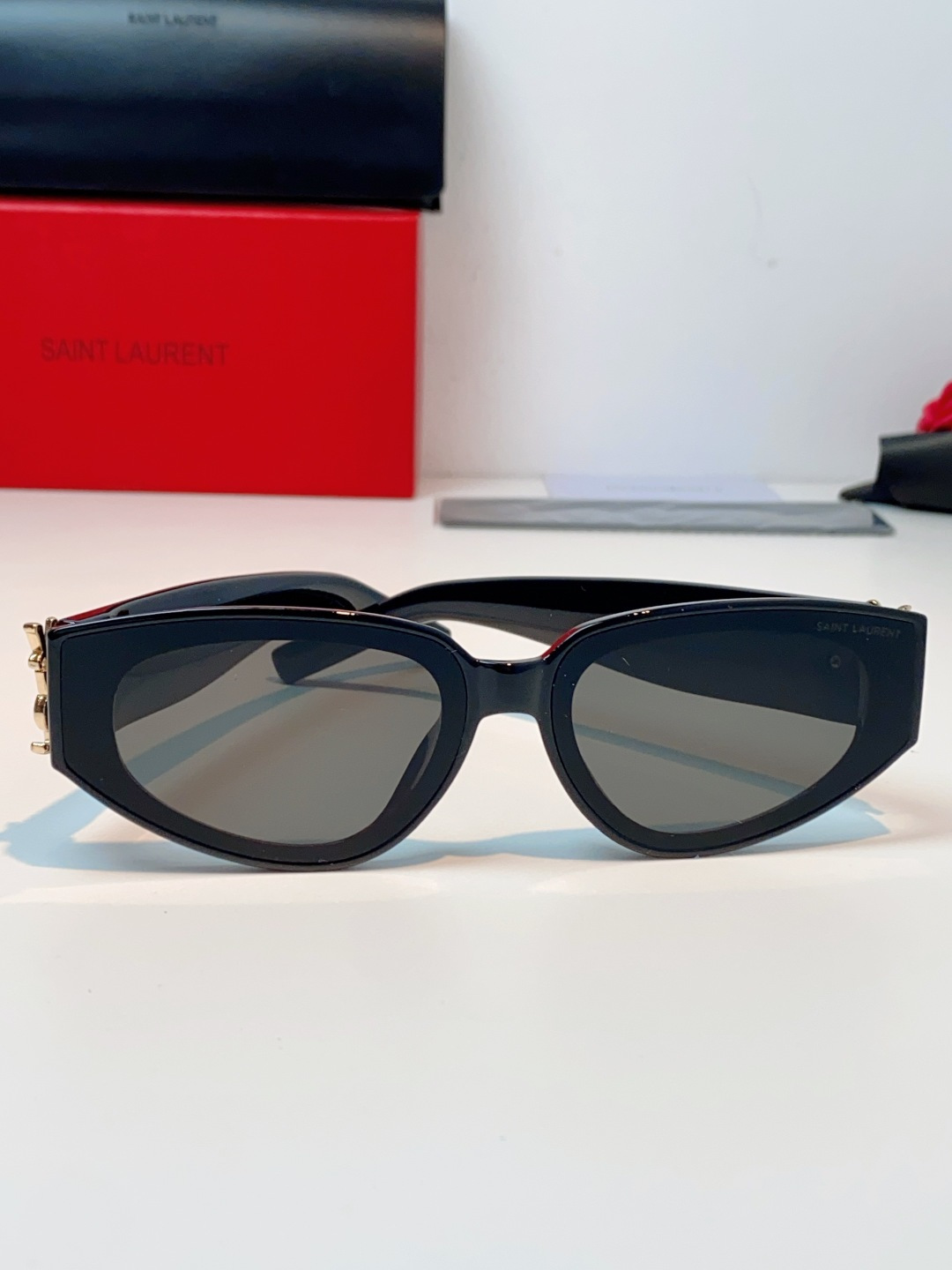 Saint Laurent YSL圣罗兰墨镜女士猫眼太阳眼镜朴彩英Rose同款