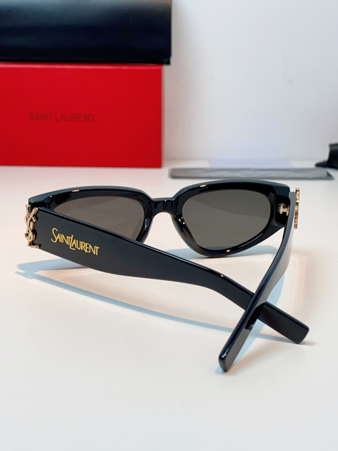 Saint Laurent YSL圣罗兰墨镜女士猫眼太阳眼镜朴彩英Rose同款