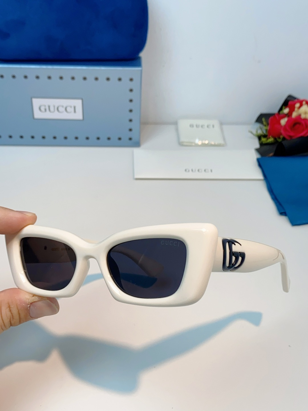 GUCCI古驰 2026新款李沁宋威龙同款防晒眼镜太阳镜墨镜 时尚高品质