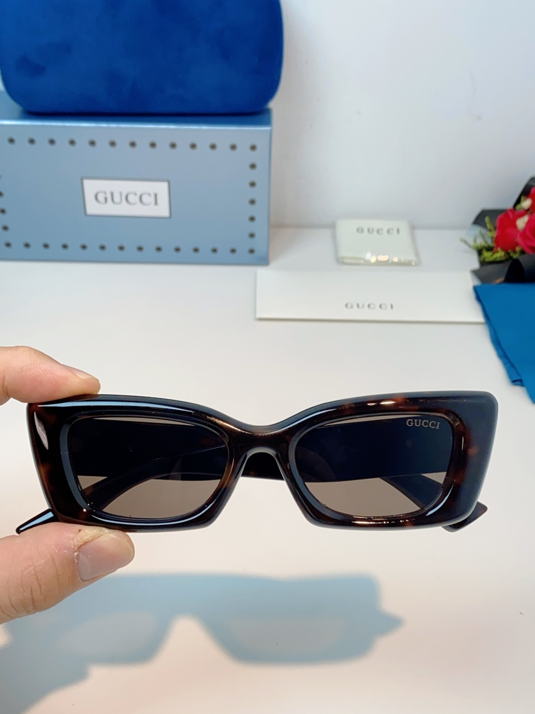 GUCCI古驰 2026新款李沁宋威龙同款防晒眼镜太阳镜墨镜 时尚高品质