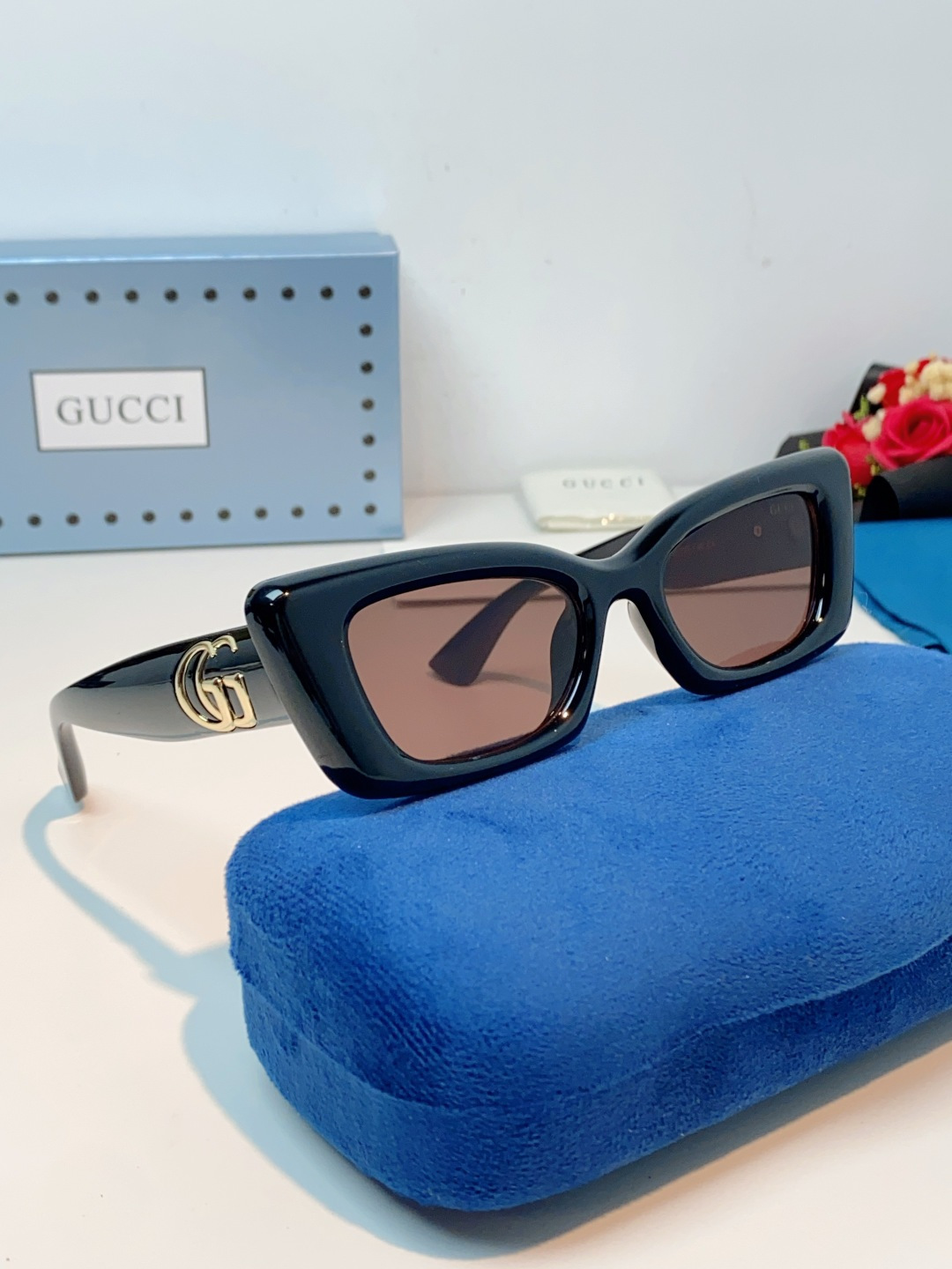 GUCCI古驰 2026新款李沁宋威龙同款防晒眼镜太阳镜墨镜 时尚高品质