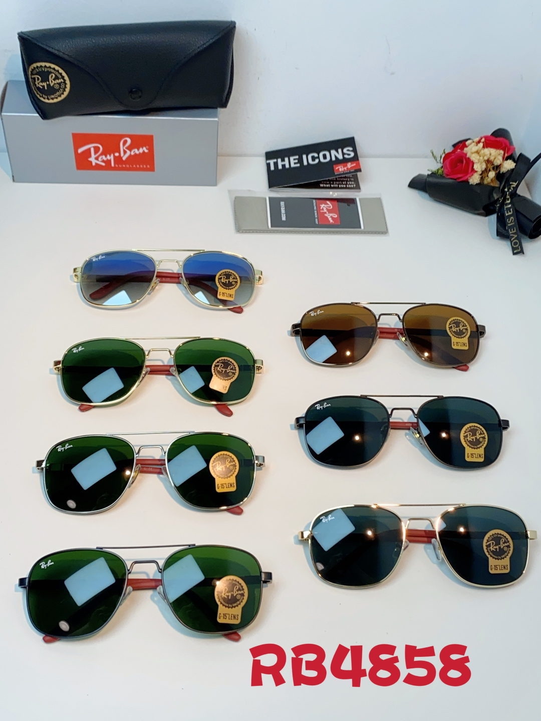 RayBan雷朋 2026新款 强化玻璃太阳镜男款男士开车专用偏光镜户外遮阳墨镜大脸男女通用 RB485