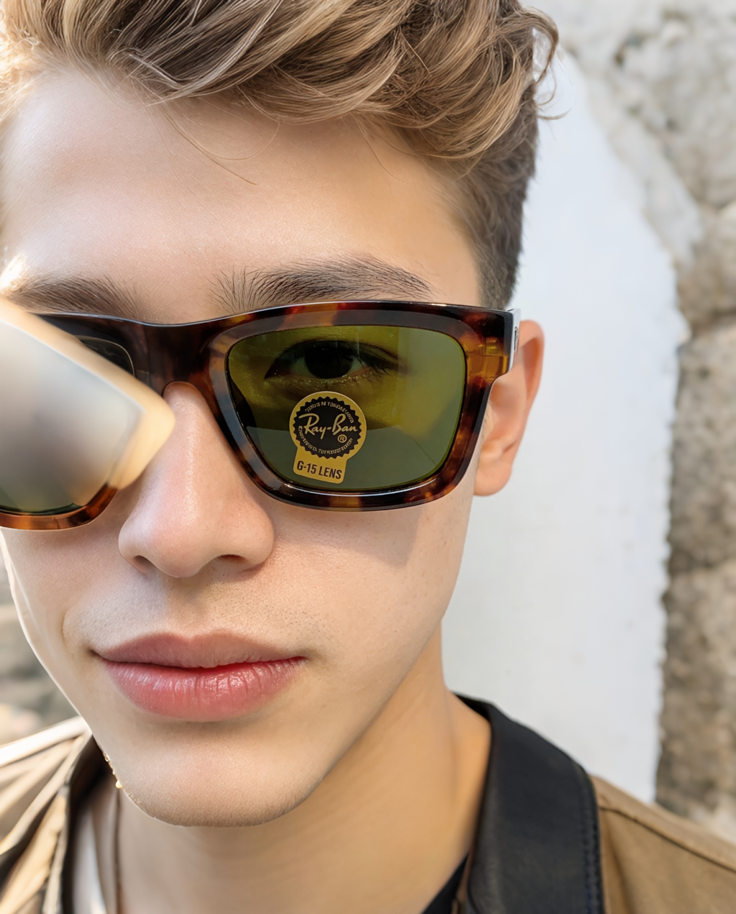RayBan雷朋 高品质钢化玻璃太阳眼镜男士驾驶司机高清墨镜钓鱼防紫外线防强光眼镜 RB4396 Siz