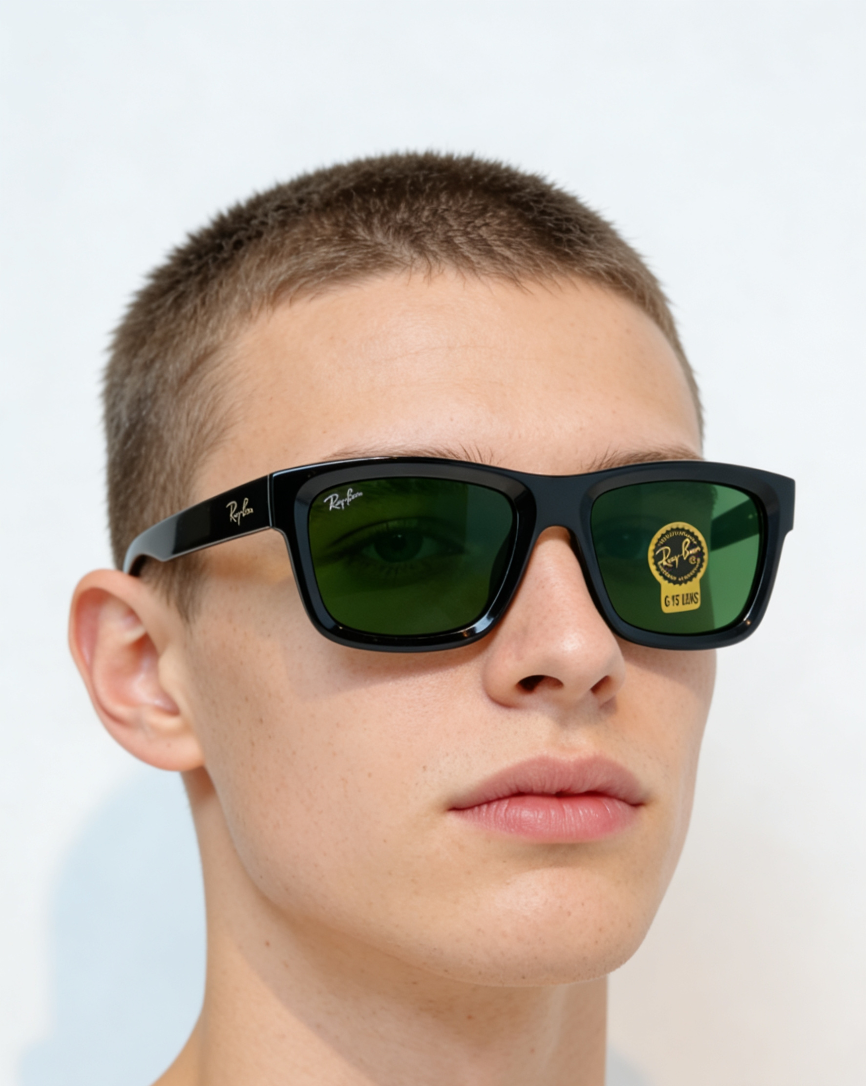 RayBan雷朋 高品质钢化玻璃太阳眼镜男士驾驶司机高清墨镜钓鱼防紫外线防强光眼镜 RB4396 Siz