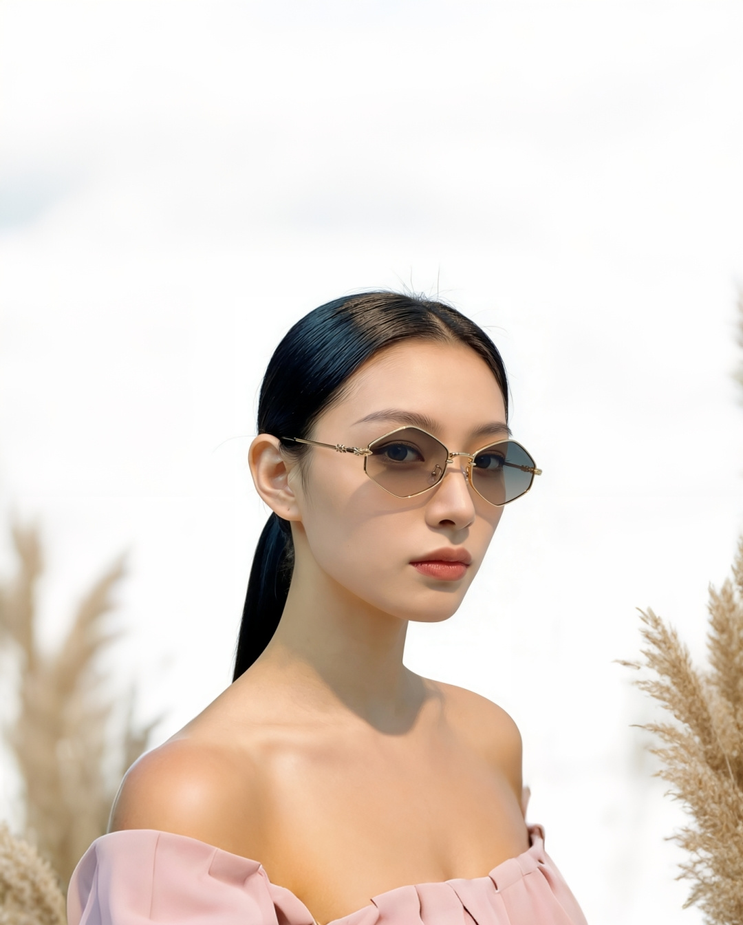 Chrome Hearts克罗心 2026新款 眼镜近视可配度数女素颜金丝细框高级感多边形眼睛框大脸显瘦