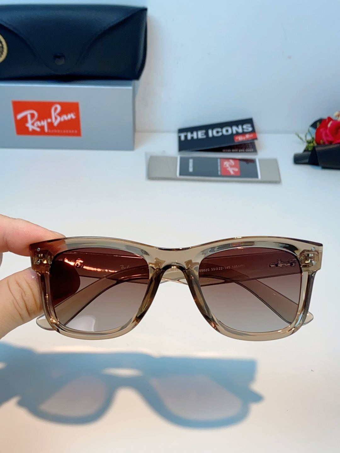 RayBan雷朋【成毅同款REVERSE反转系列】雷朋太阳镜黑超 凹面墨镜 0RBR0502S Size