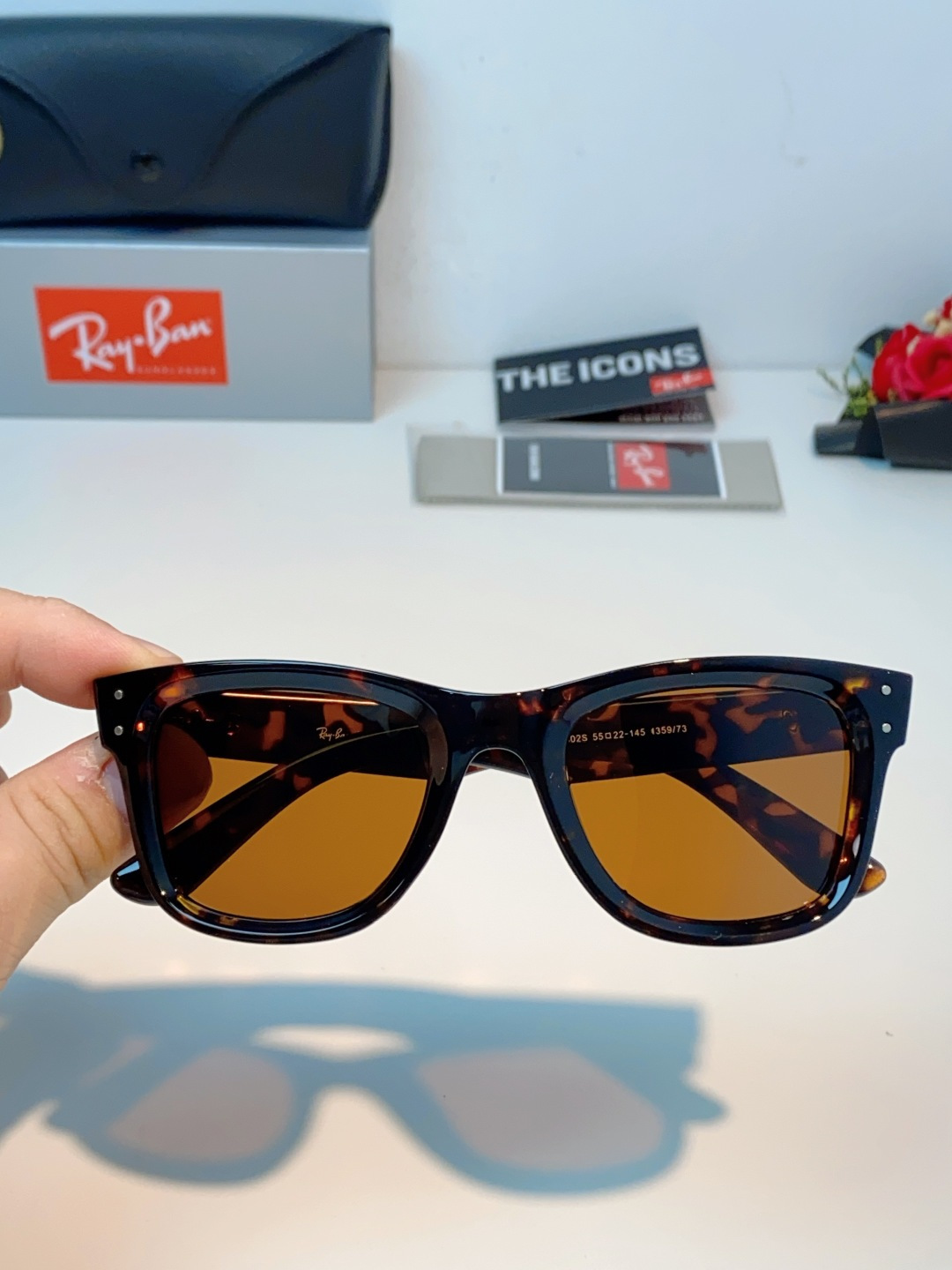 RayBan雷朋【成毅同款REVERSE反转系列】雷朋太阳镜黑超 凹面墨镜 0RBR0502S Size