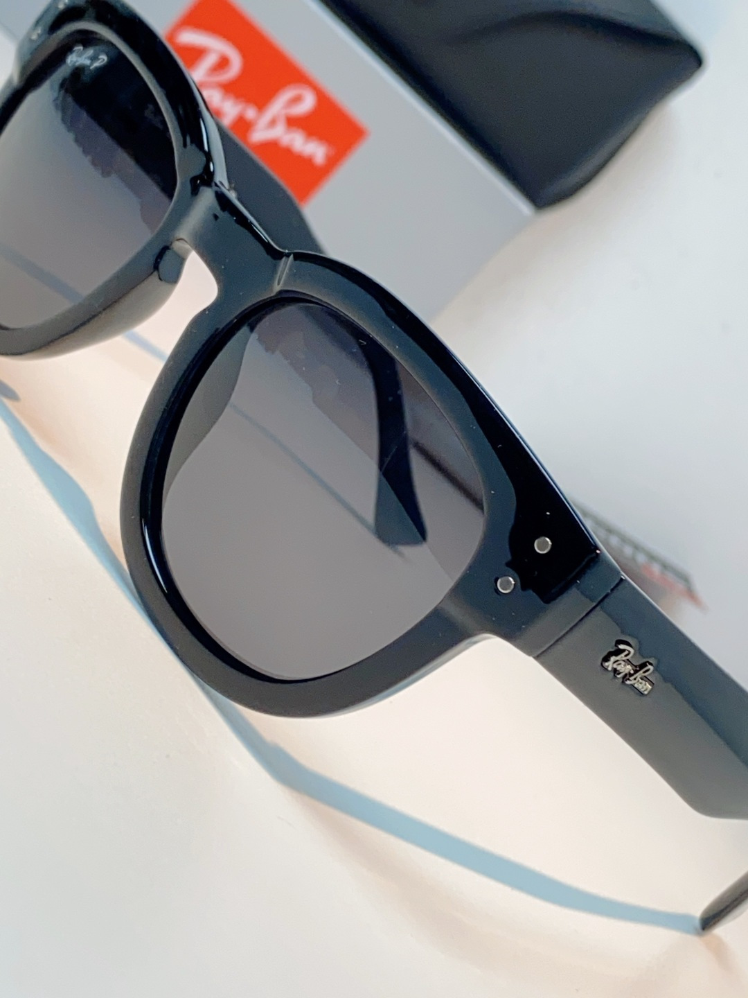 RayBan雷朋 2026新款强化玻璃墨镜男士大框太阳眼镜遮阳防紫外线防风沙骑车专用 RB0298S S