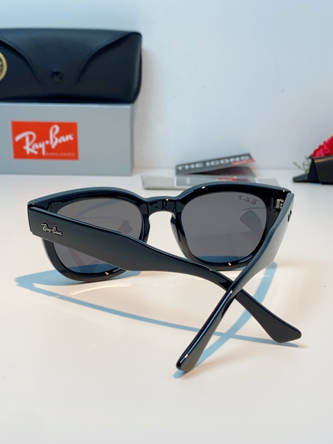 RayBan雷朋 2026新款强化玻璃墨镜男士大框太阳眼镜遮阳防紫外线防风沙骑车专用 RB0298S S
