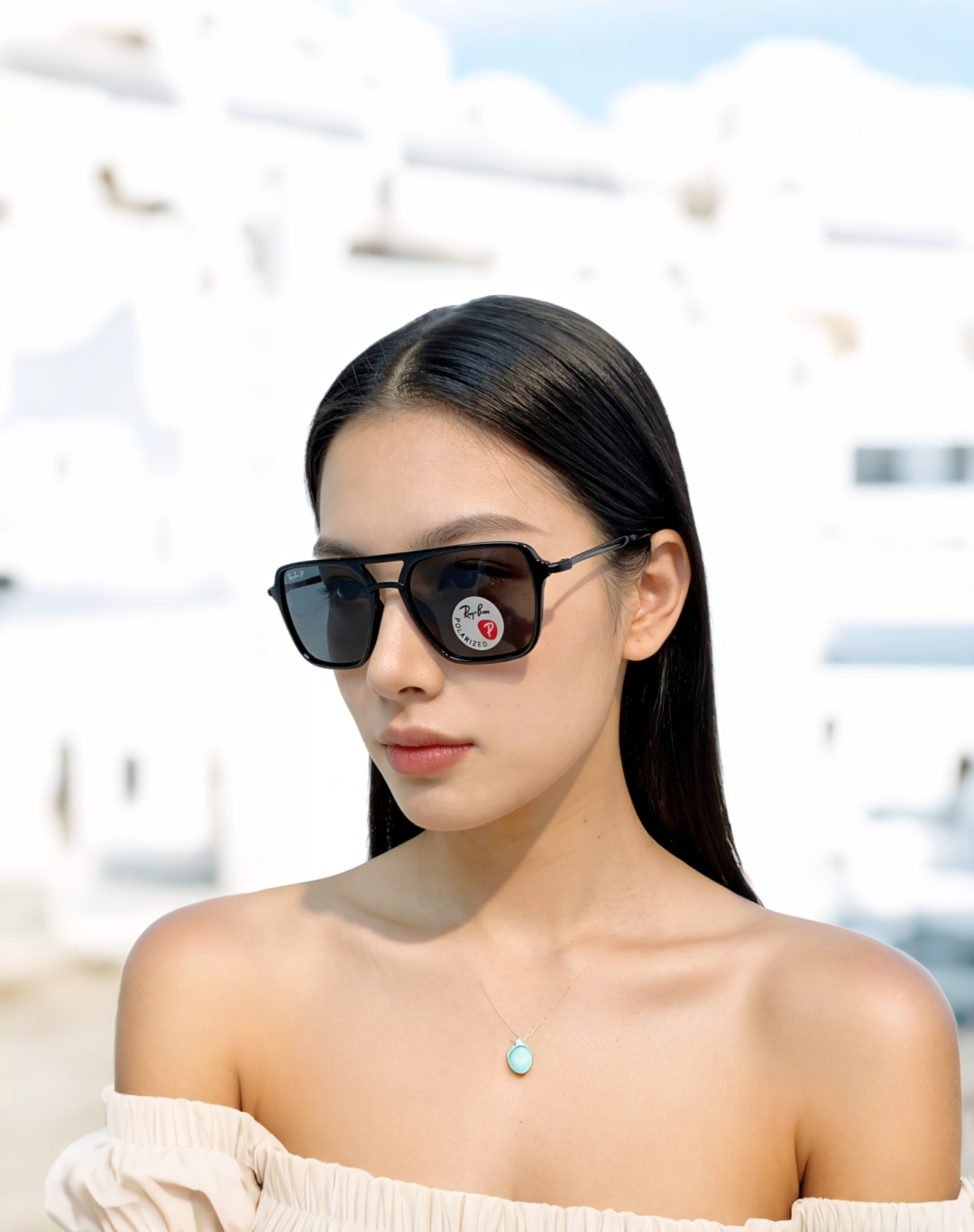 RayBan雷朋 2026新款偏光复古双梁大方框：经典飞行员双梁+方形大框设计，超显脸小，完美修饰方圆脸