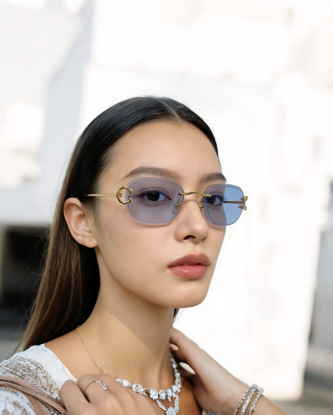 Cartier卡地亚 2026新款无框切边小方框，利落的方形无框切边设计，超显脸小，完美修饰方圆脸、鹅蛋
