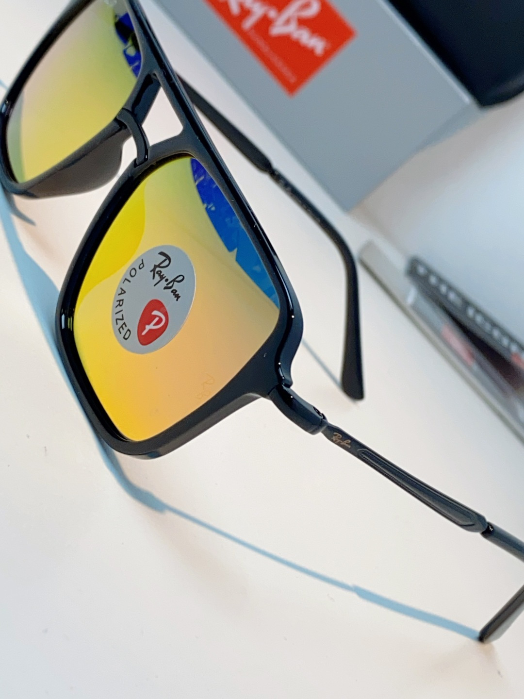 RayBan雷朋 2026新款偏光复古双梁大方框：经典飞行员双梁+方形大框设计，超显脸小，完美修饰方圆脸